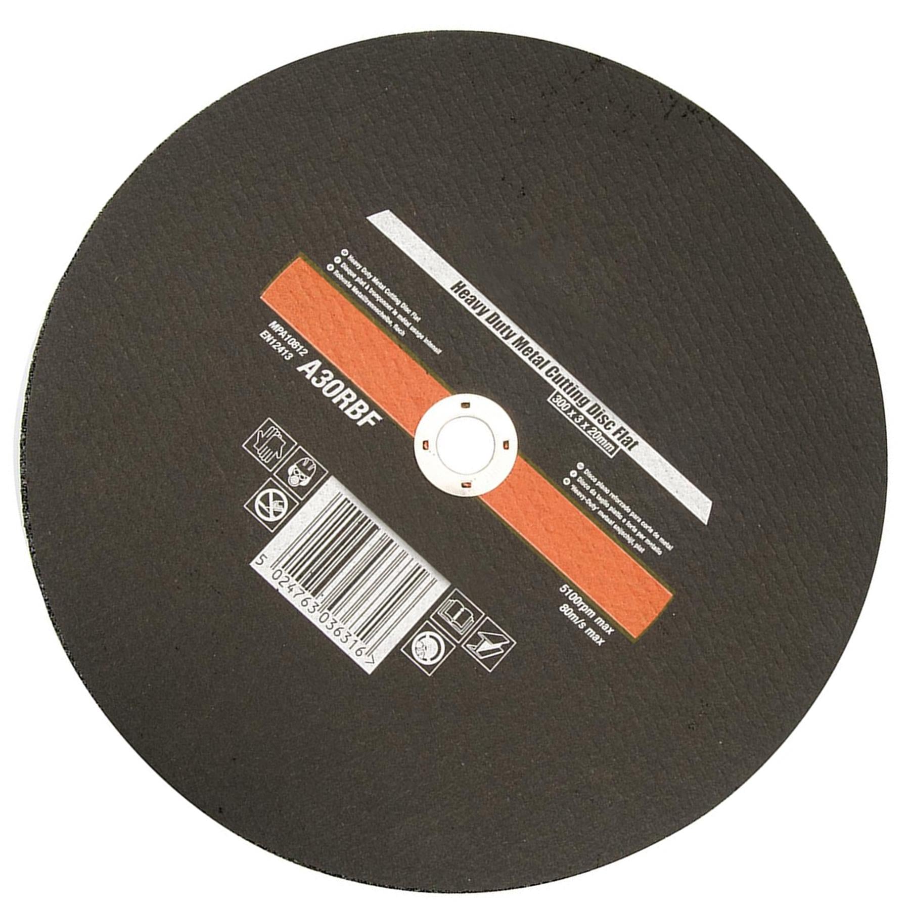 Heavy Duty Metal Slitting Cutting Disc Flat 300 X 3 X 20mm Premium Quality