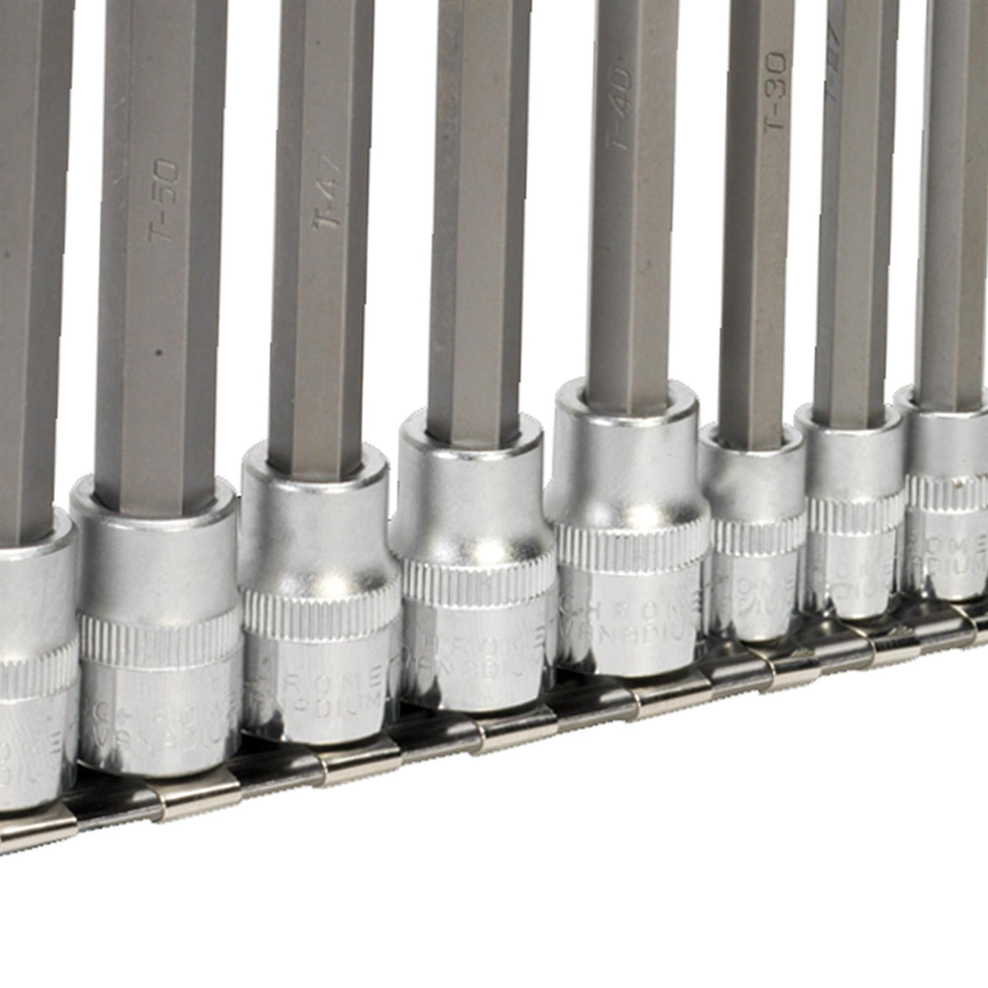 Sealey TRX-Star Socket Bit Set 12pc 1/4", 3/8" & 1/2"Sq Drive 100mm