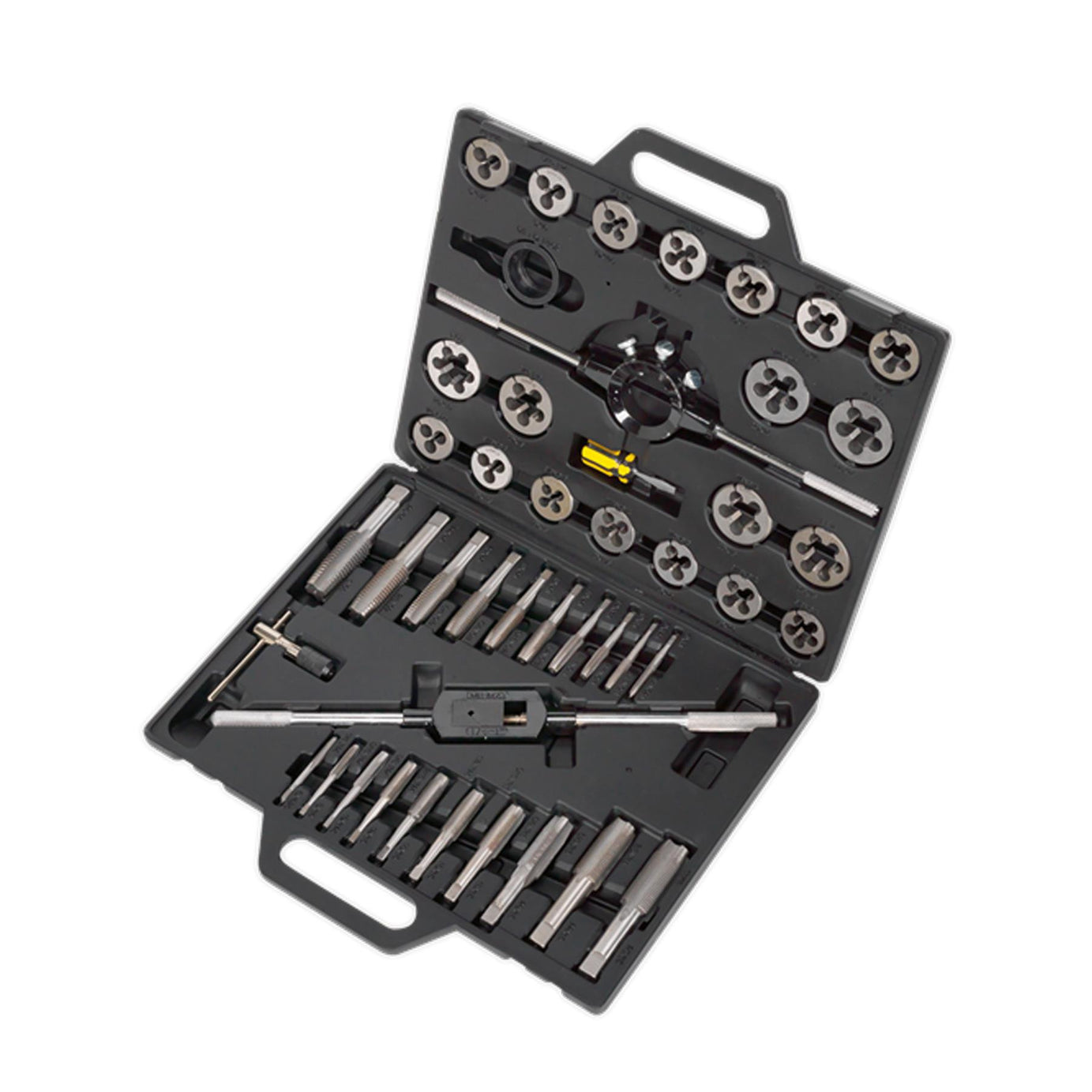 Sealey 45pc Tap and Die Set Split Dies Imperial Thread Cutting Tool 1/4" - 1"