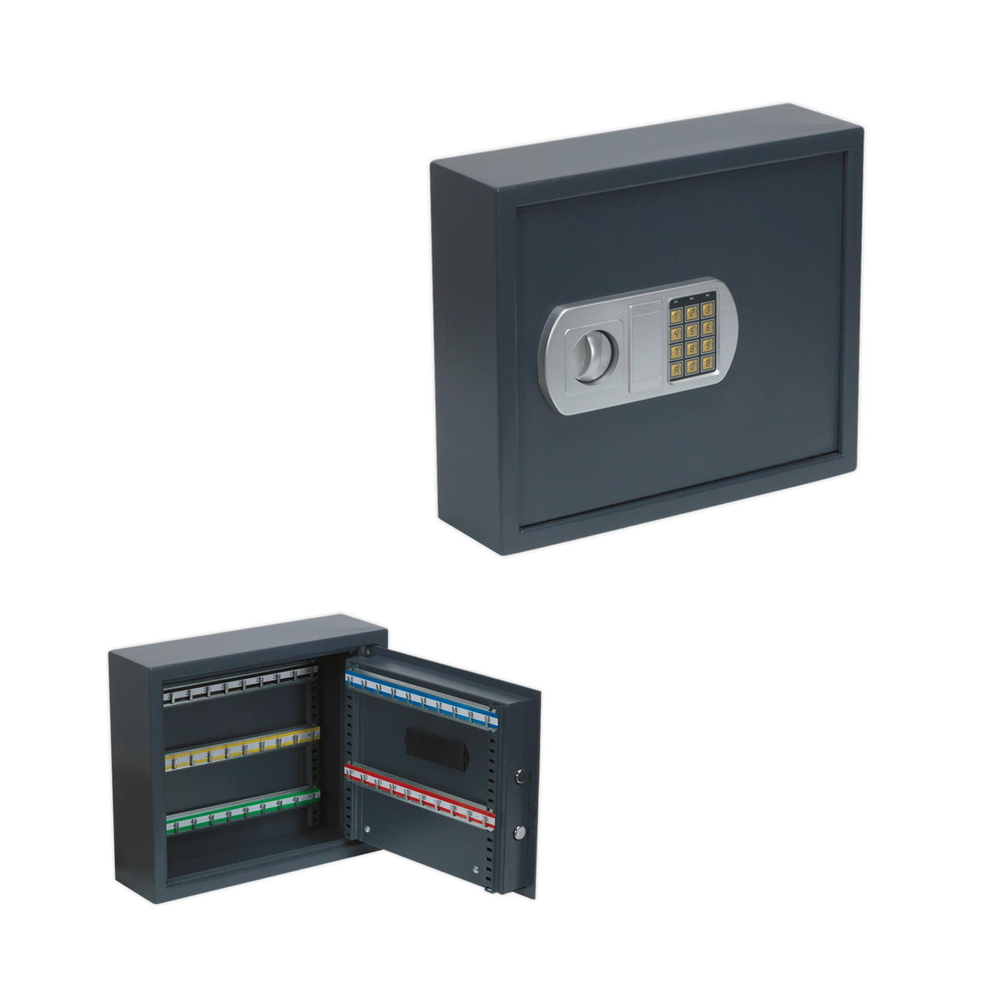 Sealey Electronic Key Cabinet 50 Key Capacity Twin Locking Bolts