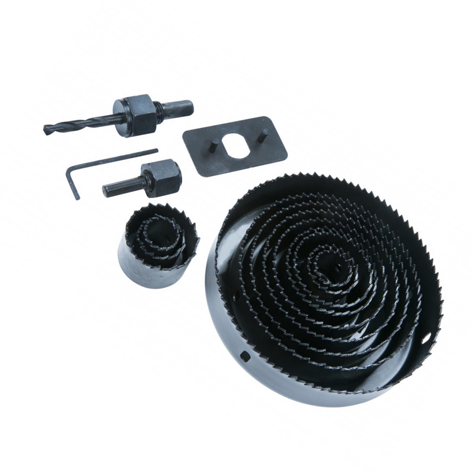 BlueSpot 16Pce Hole Saw Set (19 - 127mm) Wood Plastic Hole Cutting Saws Genuine