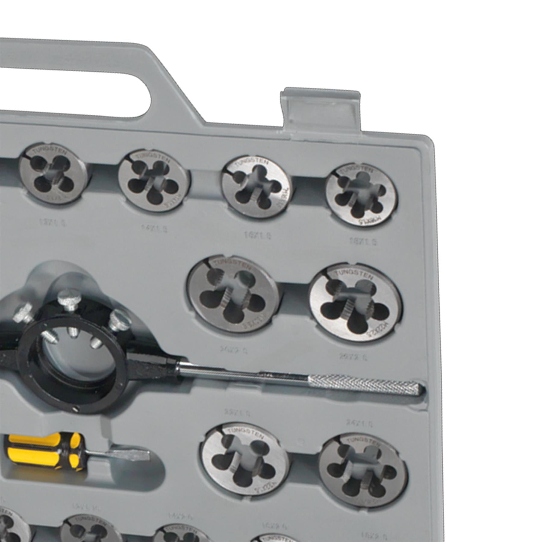 Sealey 45pc Tap and Die Set Split Dies Metric Thread Cutting Tool M6 - M24 Steel