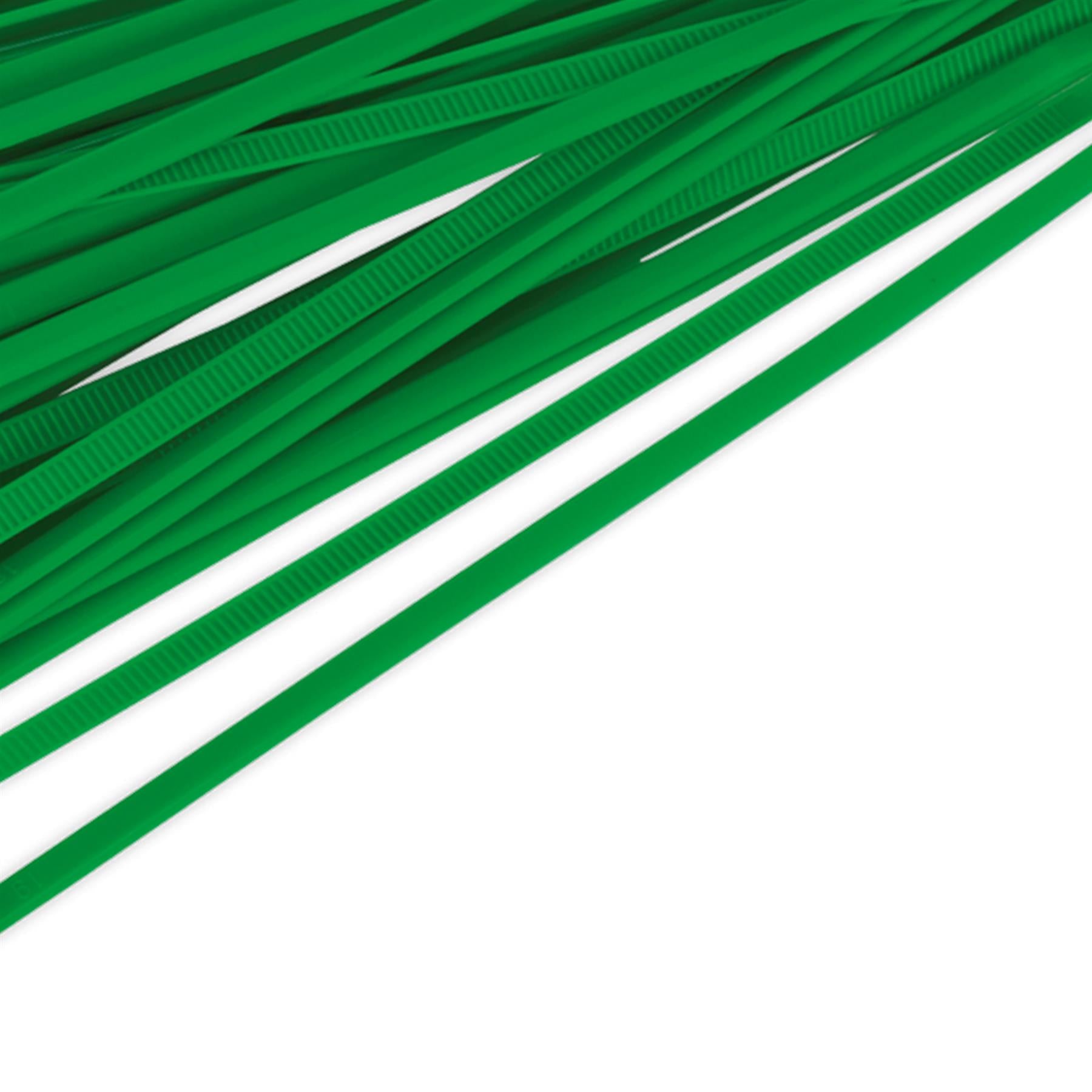 Sealey Cable Tie 200 x 4.4mm Green Pack of 100