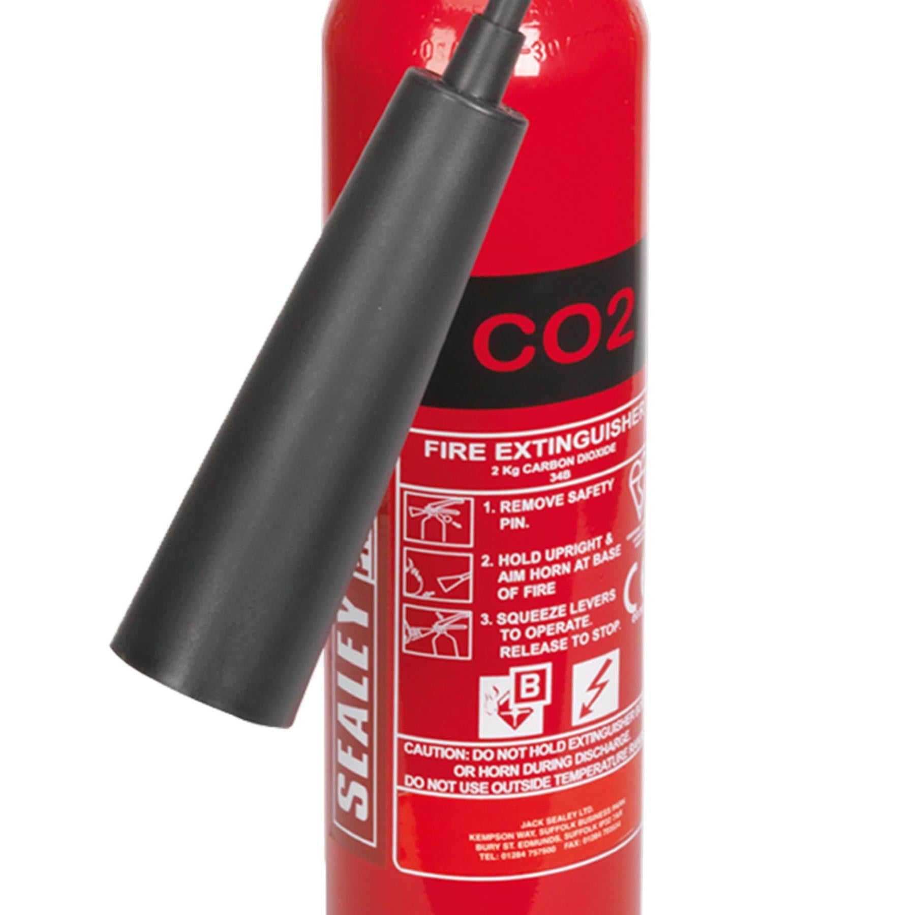 Sealey Fire Extinguisher 2kg Carbon Dioxide