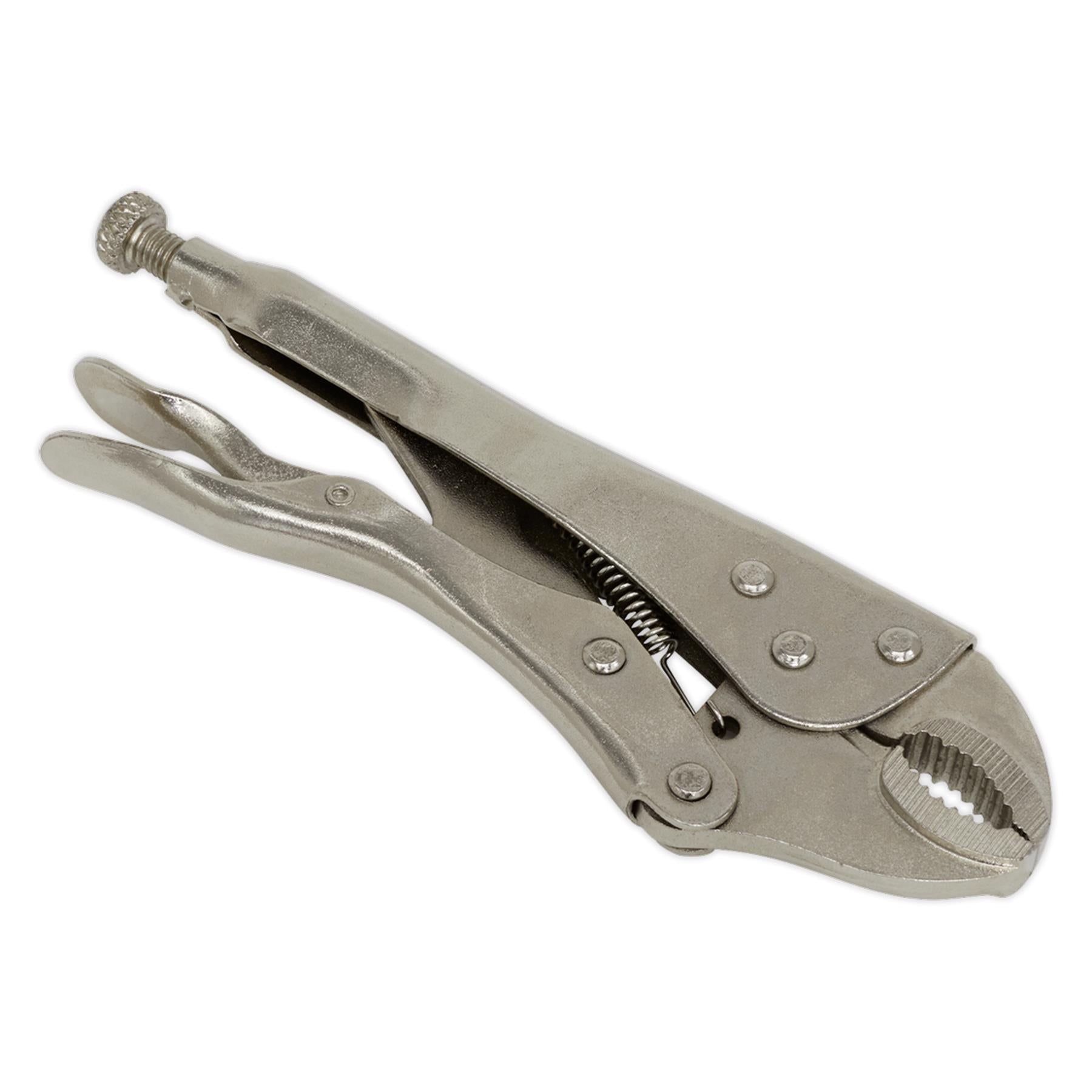 Sealey Locking Pliers 175mm Curved Jaw