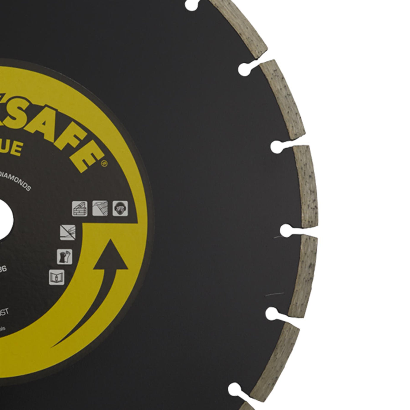 Value Diamond Blade 300 x 20mm. dry-cutting of most types of building  Sealey