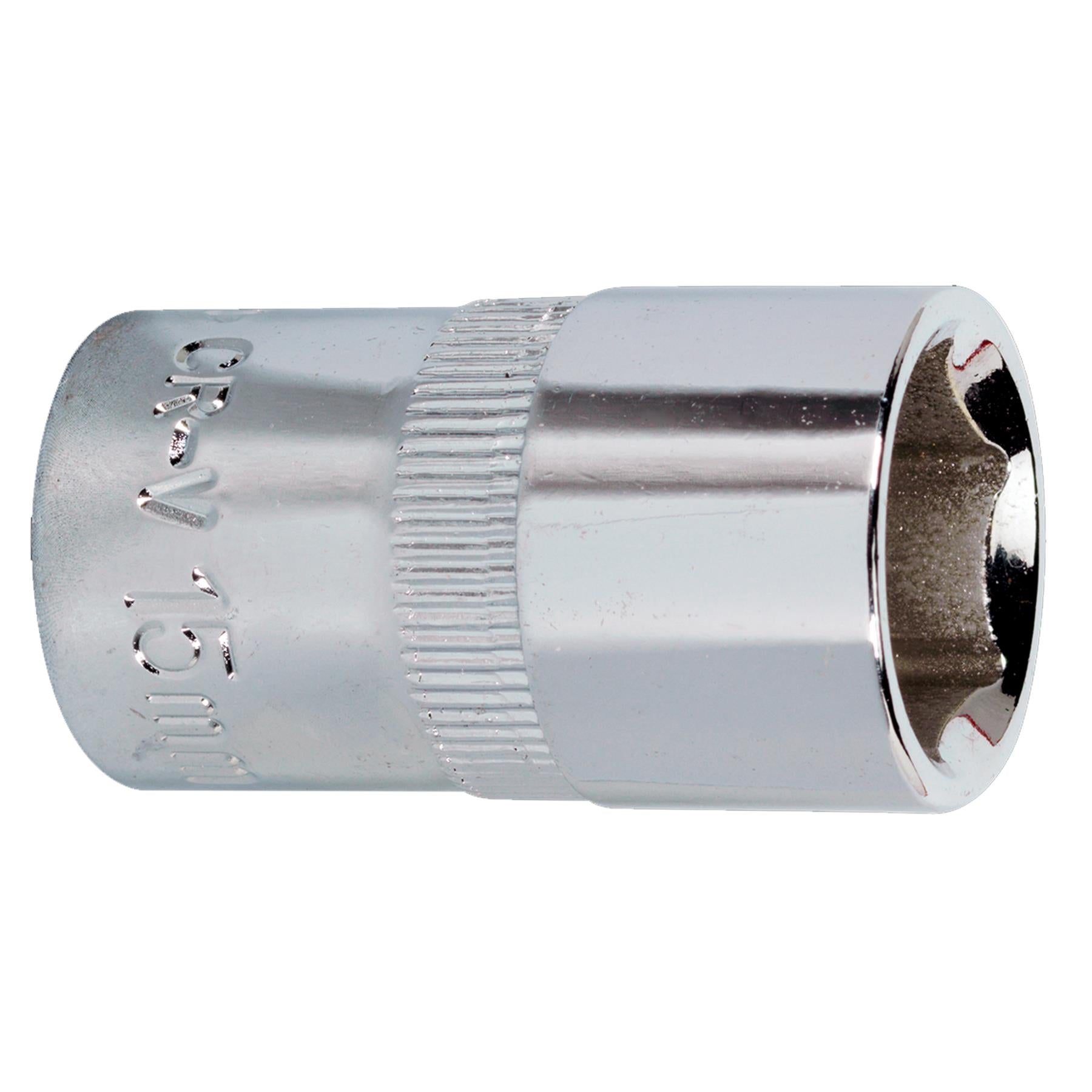 Sealey WallDrive Socket 15mm 1/2"Sq Drive Fully Polished