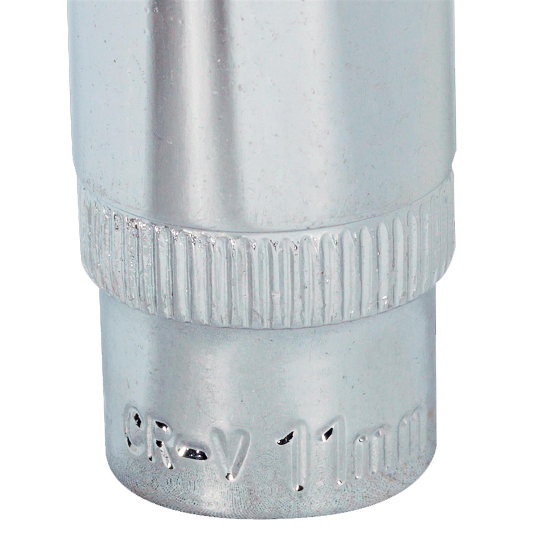 Sealey WallDrive Socket 11mm 1/4"Sq Drive Fully Polished