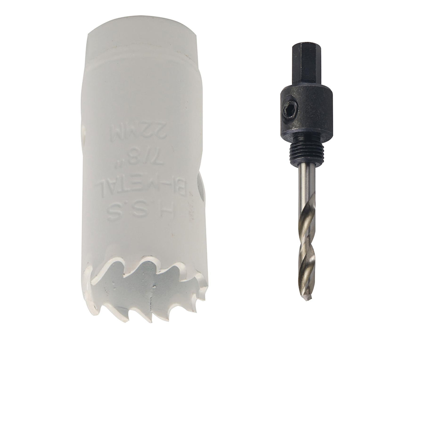 Arbor Included HoleSaw Sets HSS Bi Metal Hole saws Metal Wood Plastic 22mm