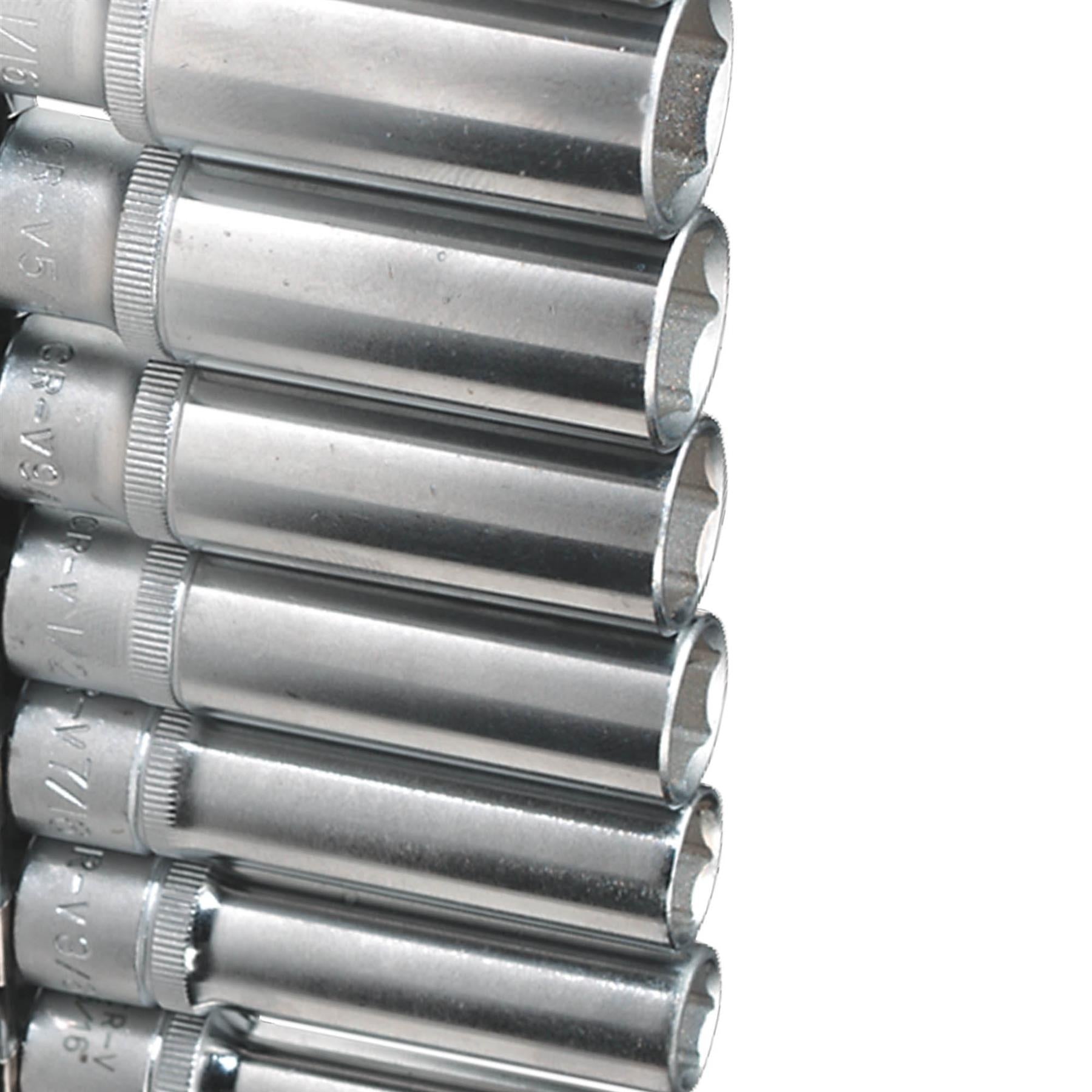 Sealey Socket Set 8pc 3/8"Sq Drive 6pt Deep WallDrive Imperial