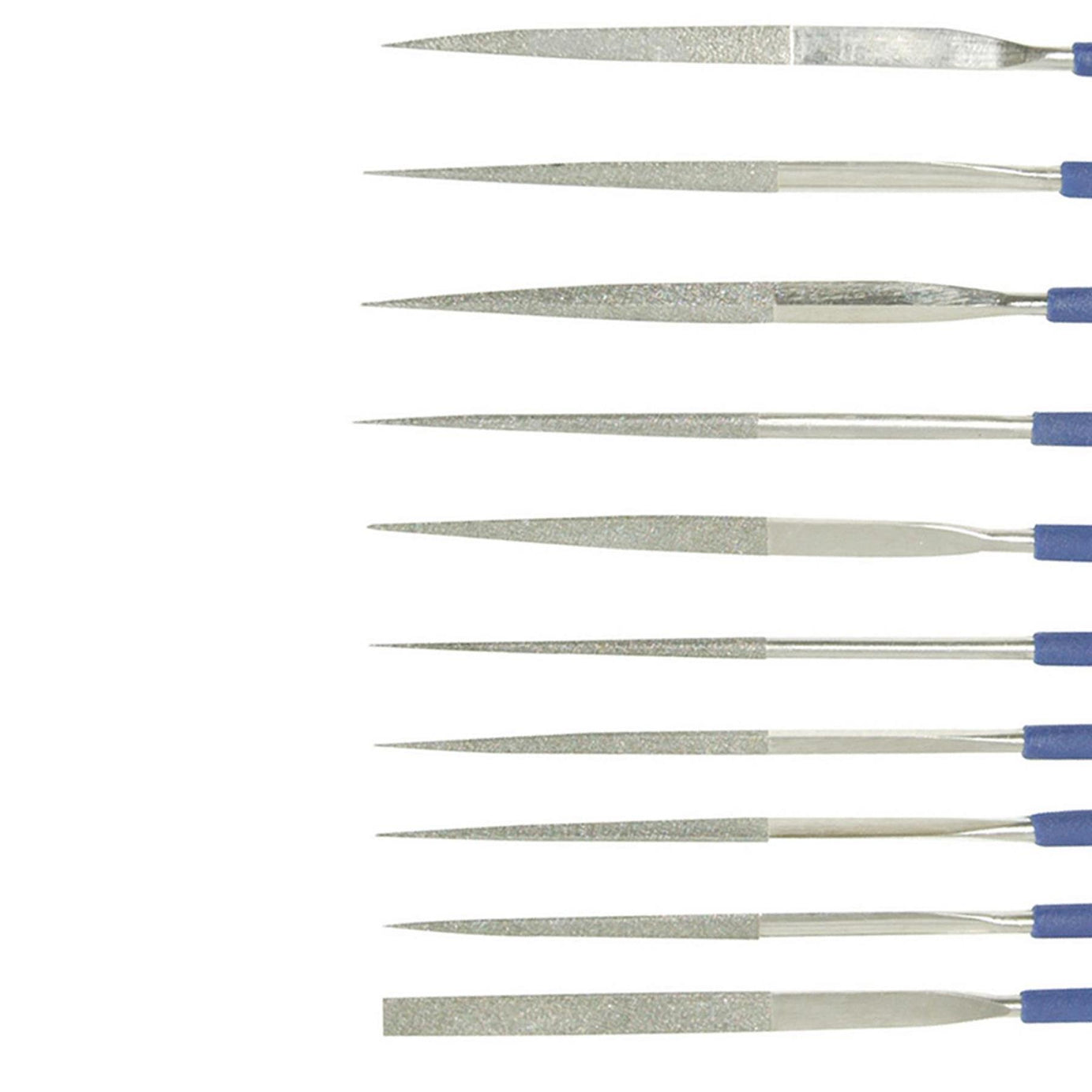 Diamond Needle File Set Precision Jewellers Jewellery Metal 140 x 3mm Assorted