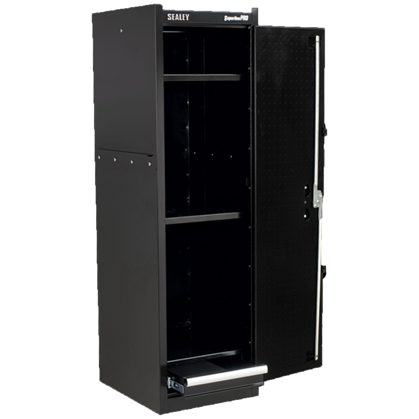 Sealey AP33519B Metal Tool Box Hang On Locker Side Cabinet Black with Drawer