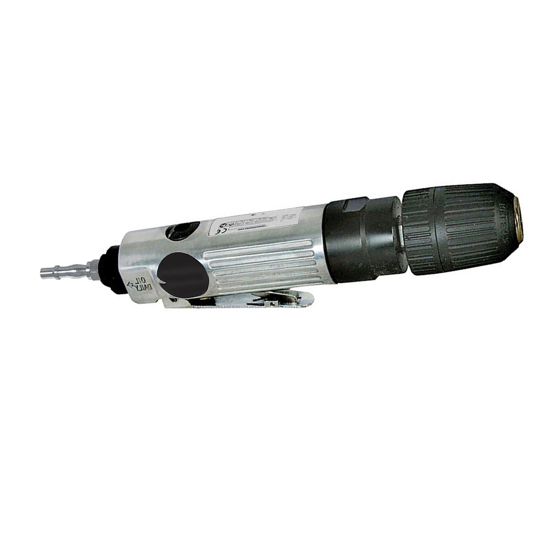 Straight Air Drill 10mm Keyless Chuck Mechanics Air Tools Lightweight & Compact