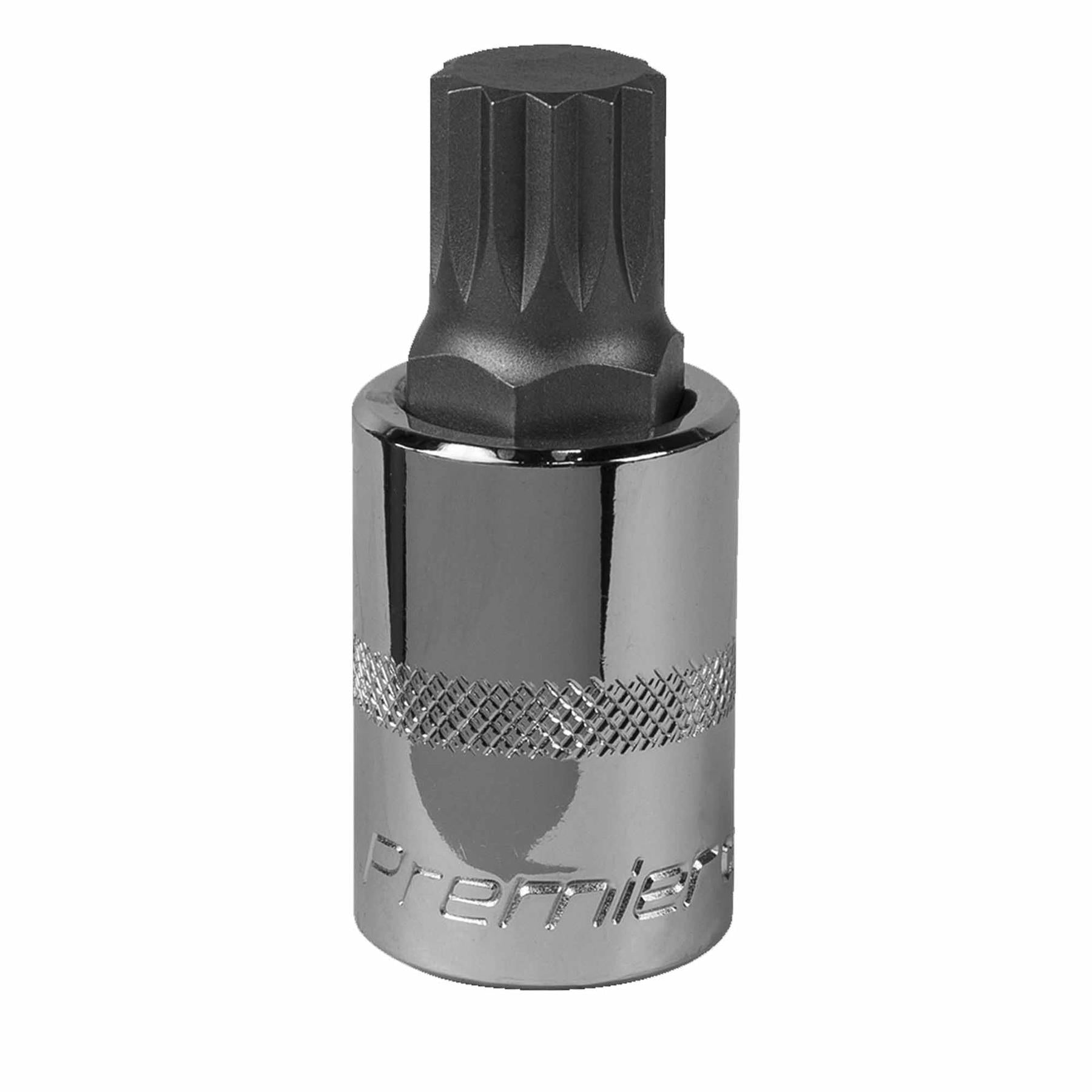 Sealey Spline Socket Bit M16 1/2"Sq Drive  Chrome Vanadium Steel