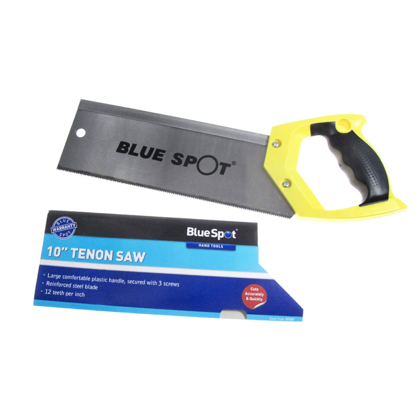 Bluespot Clearance Hardpoint Tenon Saw 10inch Fine Cross Cut Wood Hand Saw