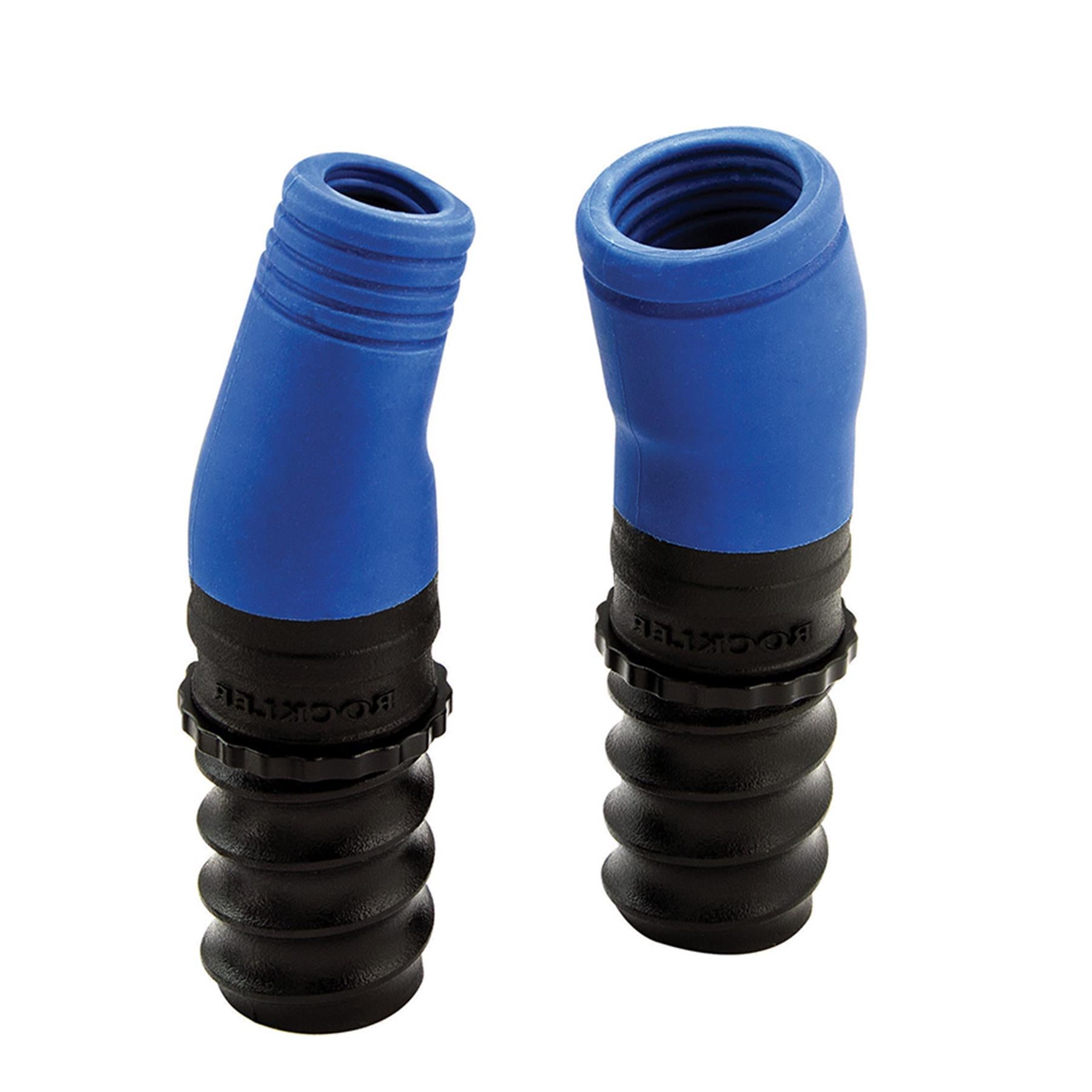 Dust Right Auxiliary Hose Port Set 2Pc Flexible Rubber Port Adapters