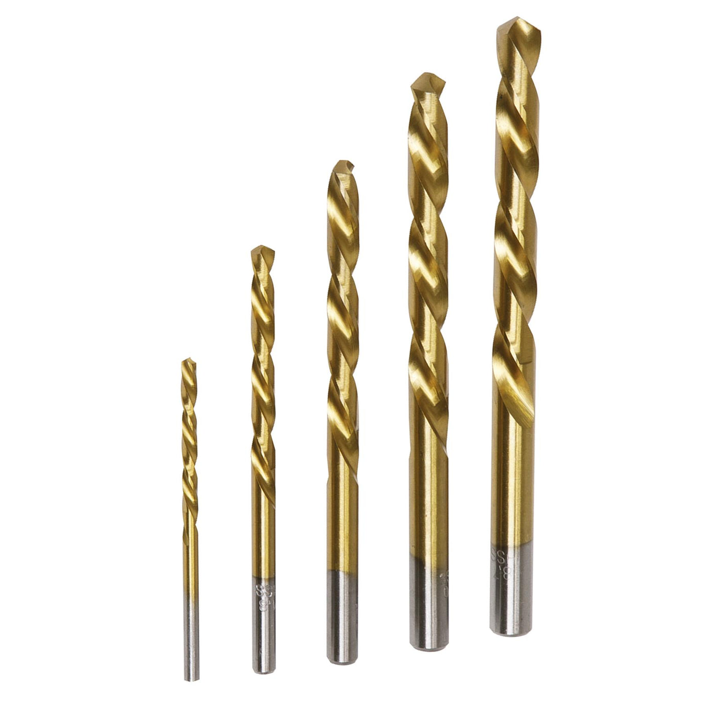 Sealey 5 Piece Left-Hand Spiral Drill Bit Set Stud Extraction