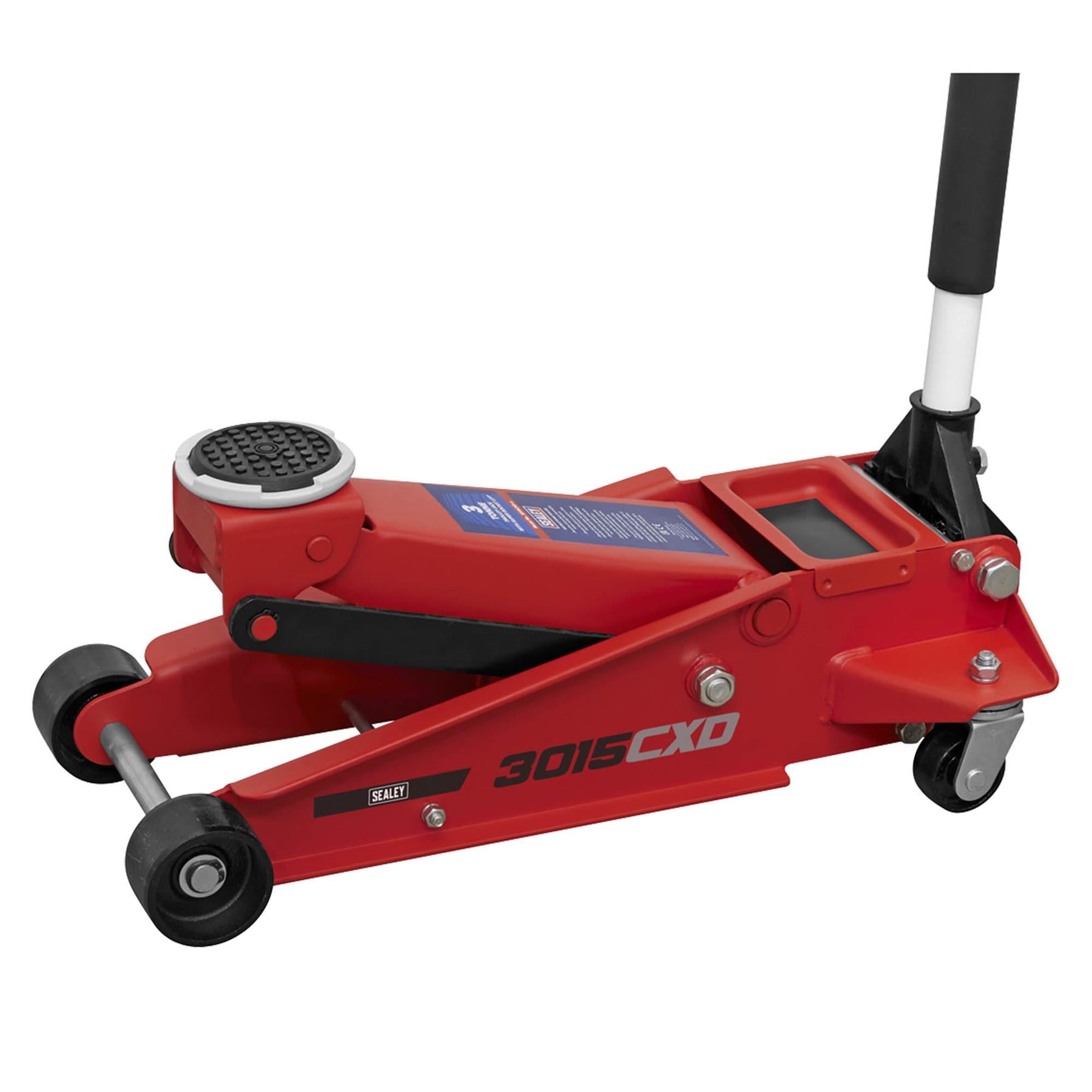 Sealey Trolley Jack 3tonne Super Rocket Lift Garage Workshop DIY
