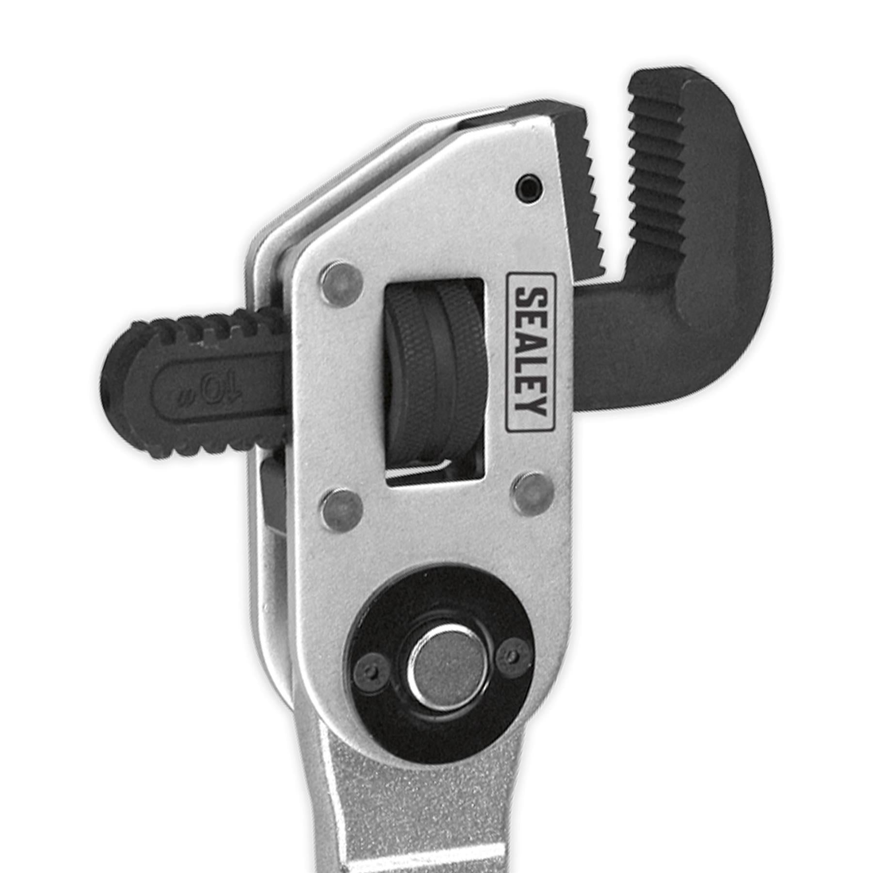 Sealey 10" Multi Angle Pipe Wrench Adjustable Stilson Monkey 250mm AK5115