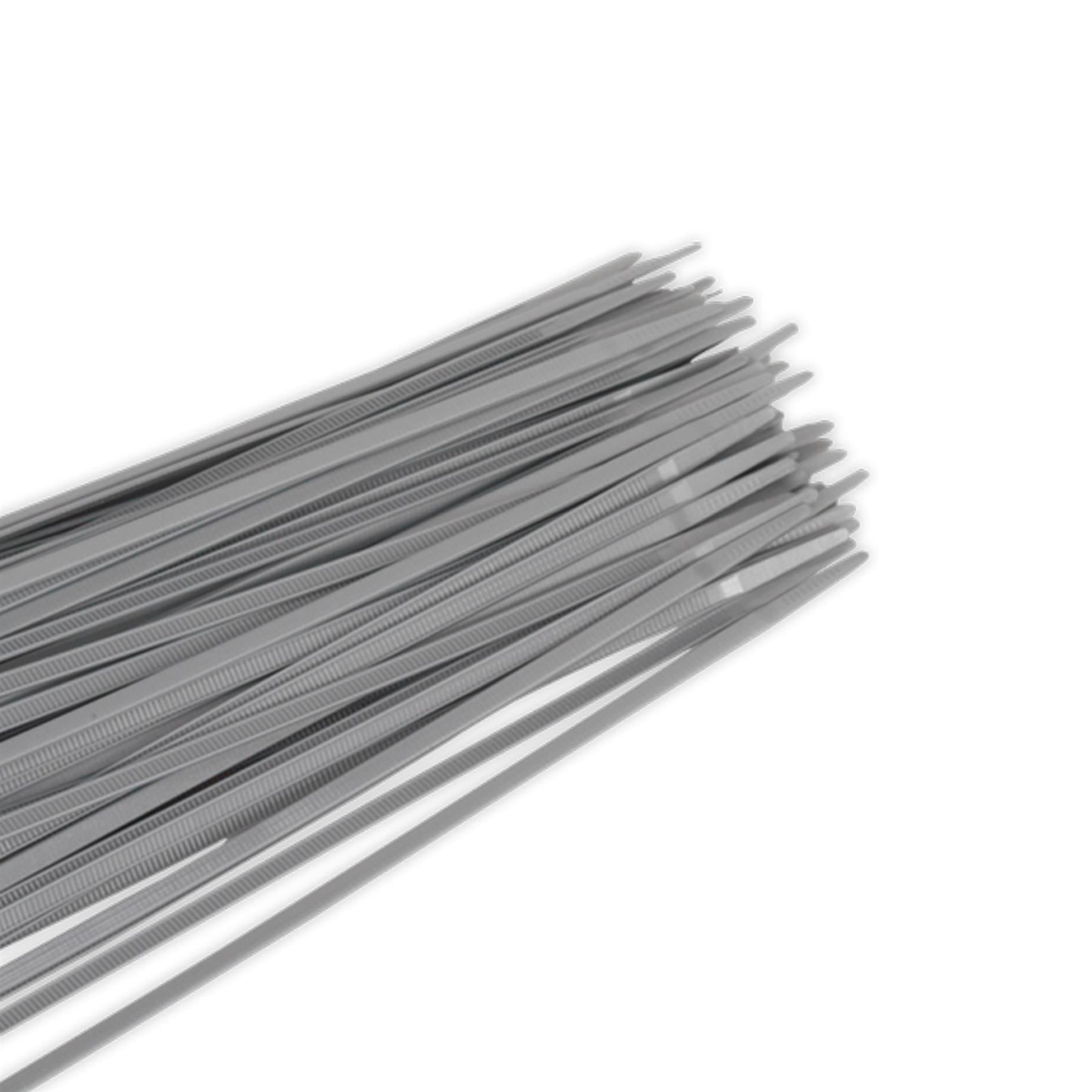 Sealey Cable Tie 380 x 4.4mm Silver Pack of 100