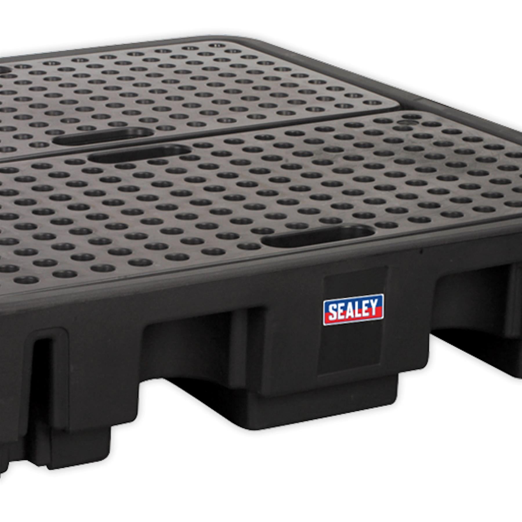 Sealey Barrel Bund Polyethylene 1380 x 1290 x 280mm 4 Drum