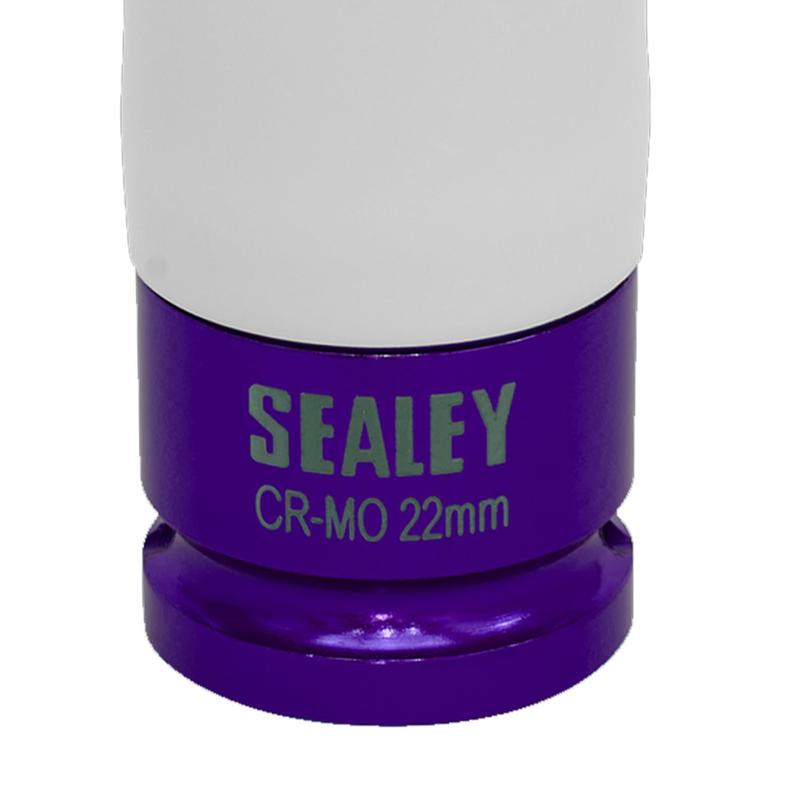 Sealey Alloy Wheel Impact Socket 22mm 1/2"Sq Drive
