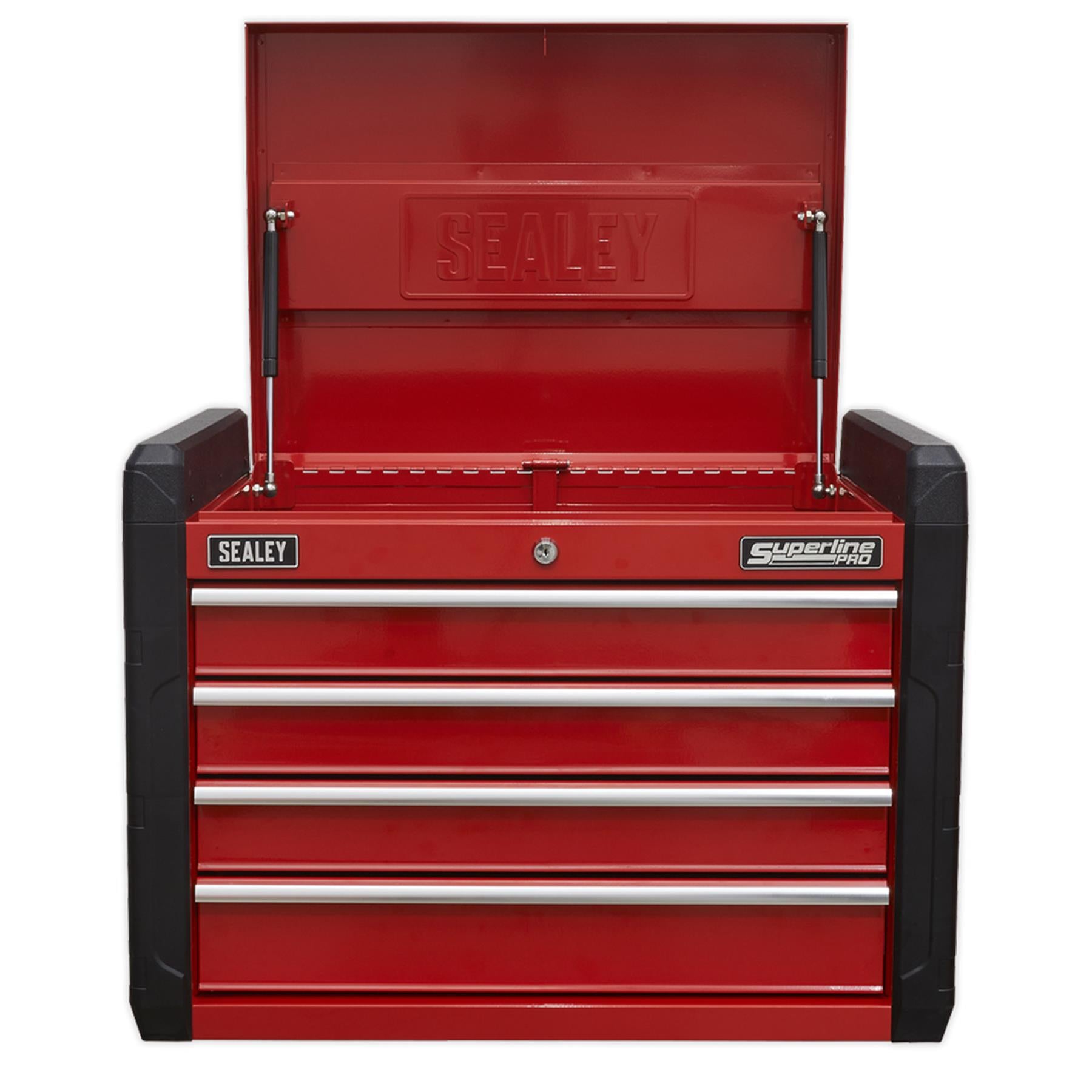 Sealey Topchest 4 Drawer with Ball Bearing Slides. Red AP3401