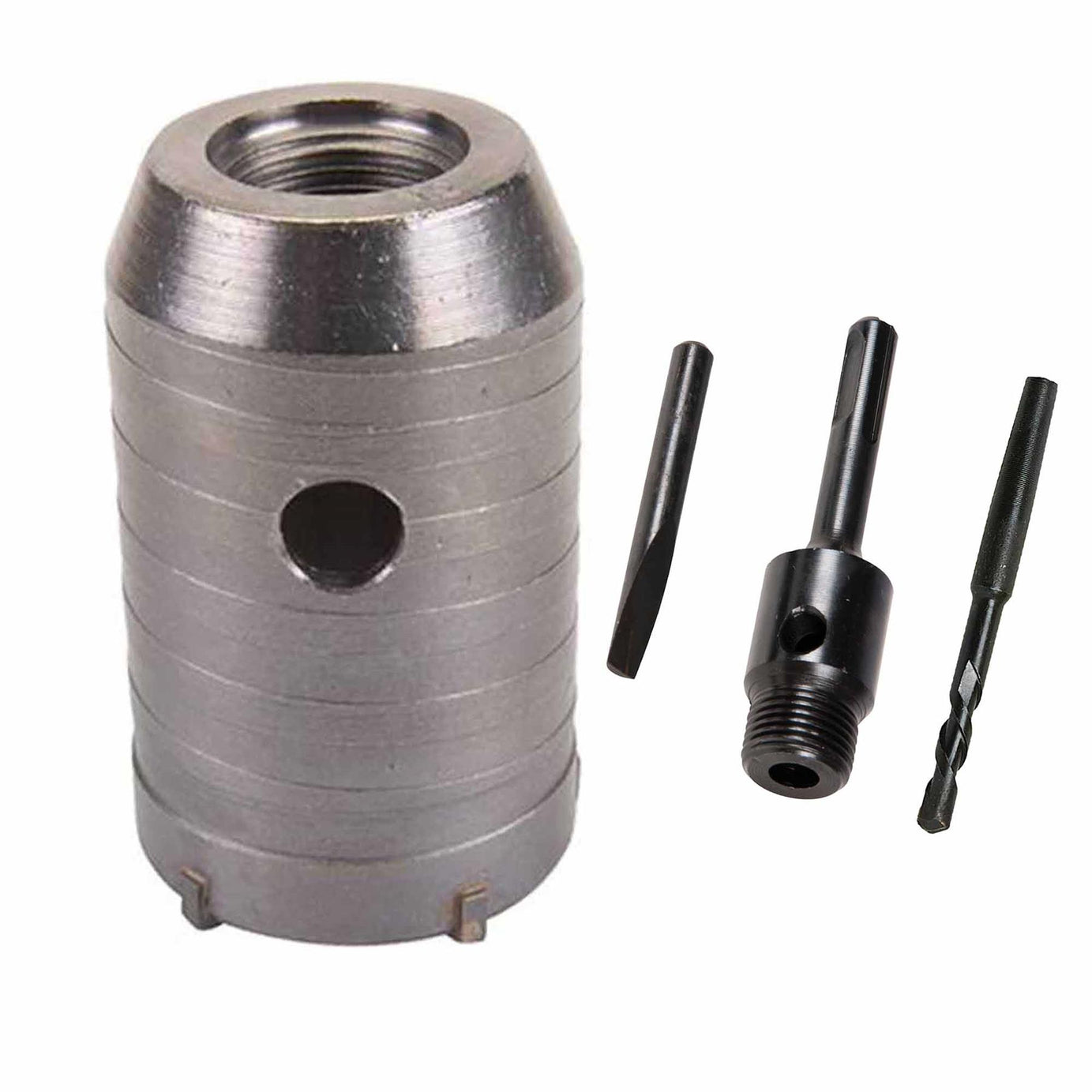 TCT Core Drill Bit 45mm Hole Saw Masonry Stone Brick SDS Plus 100mm Shaft Pilot