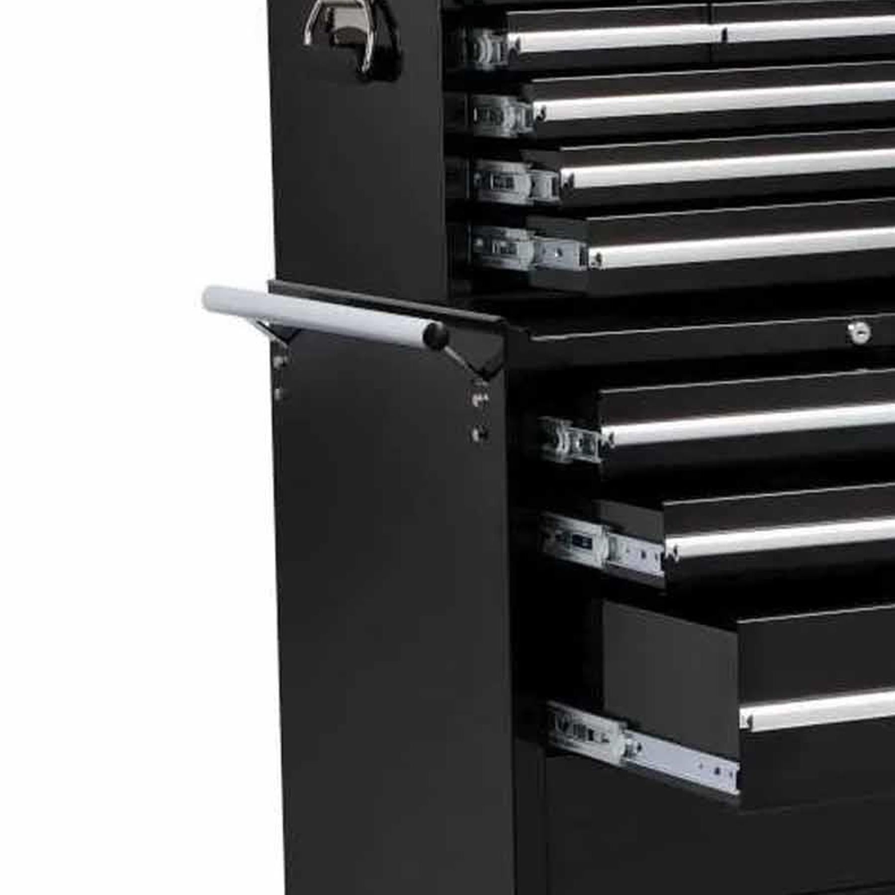Professional 12 Drawer Combination Garage Tool Chest Rollaway Cabinet Ball Bearing Slides