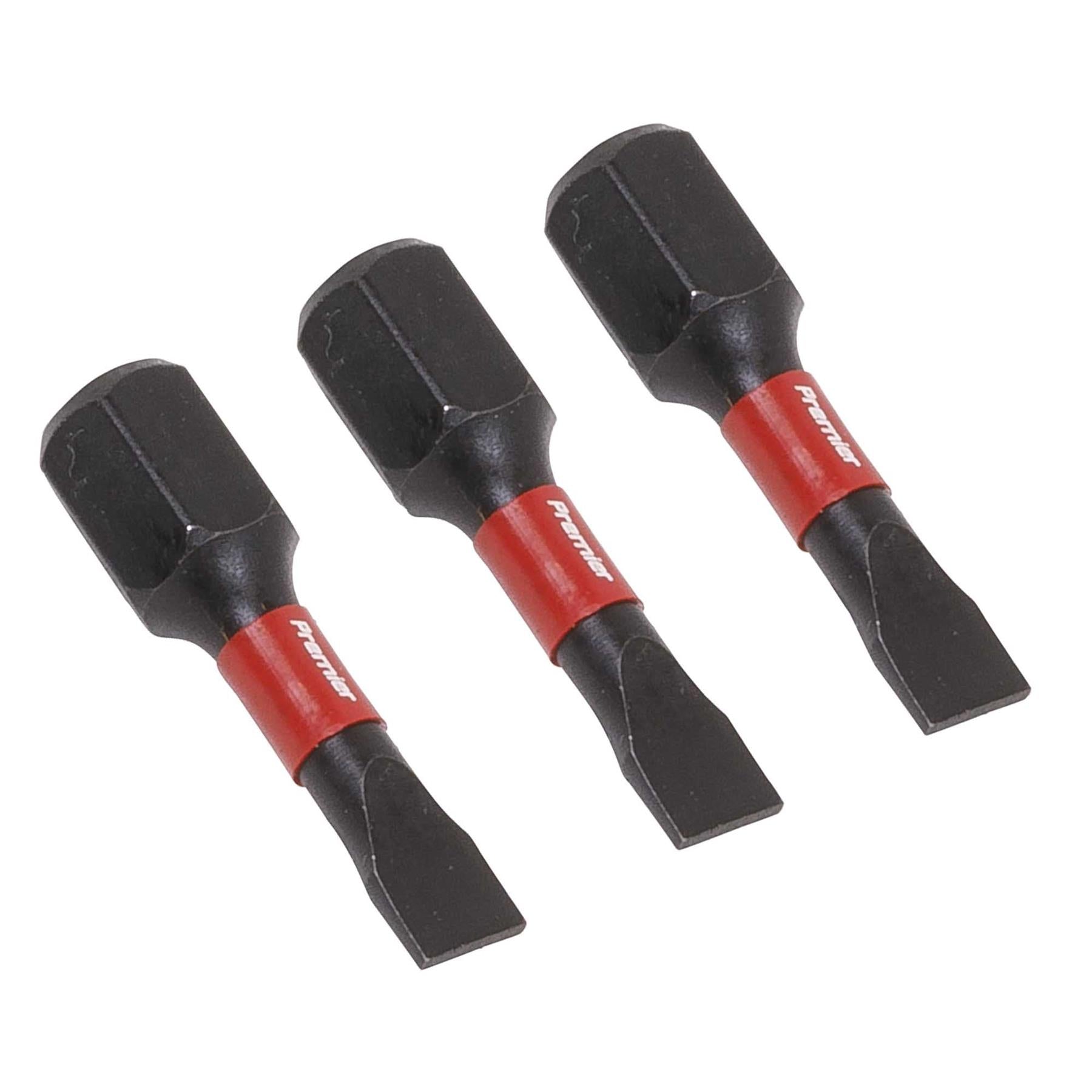 Slotted 4.5mm Impact Power Tool Bits 25mm - 3pc