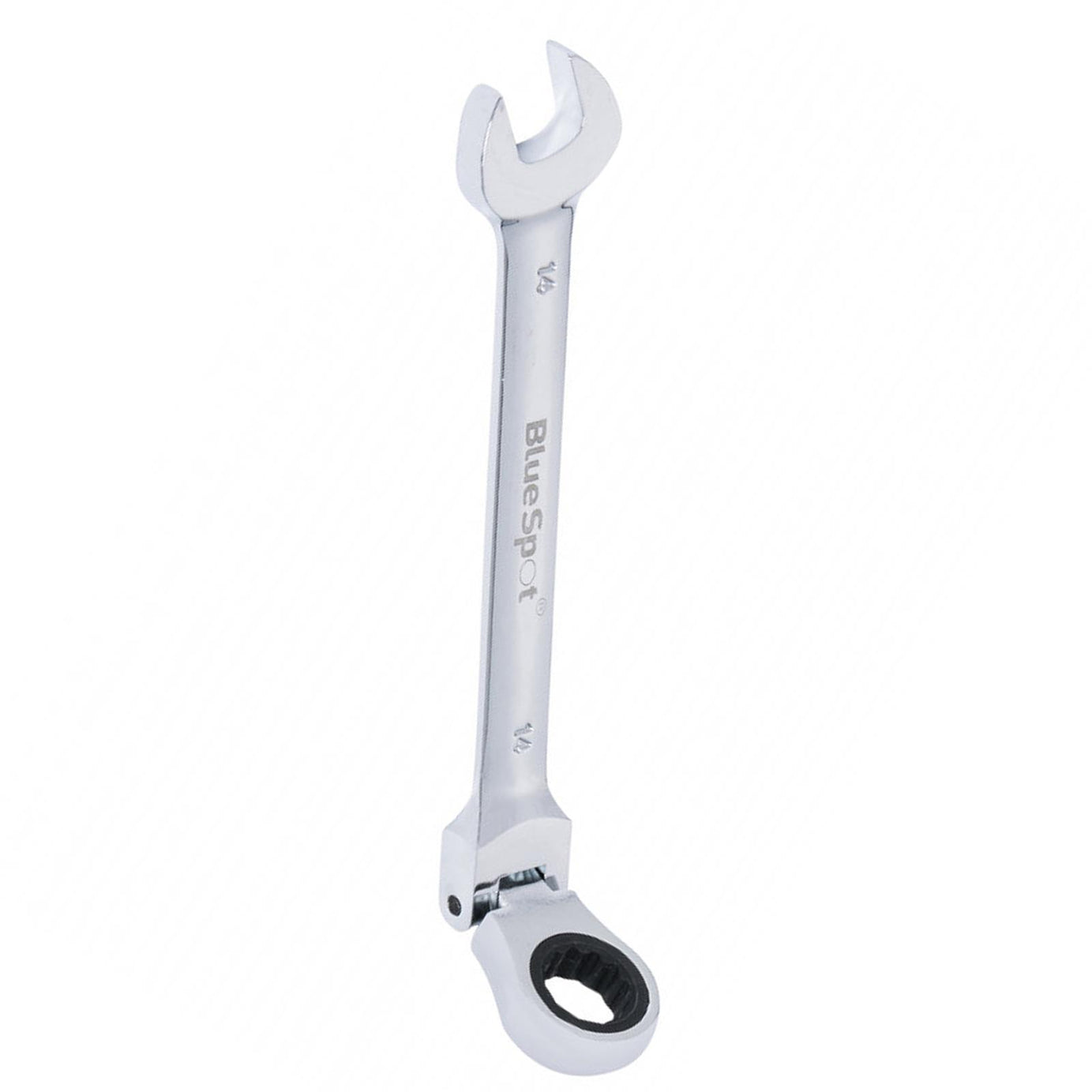 BlueSpot Ratchet Spanner Combination Flexible Head Wrench Metric 14mm