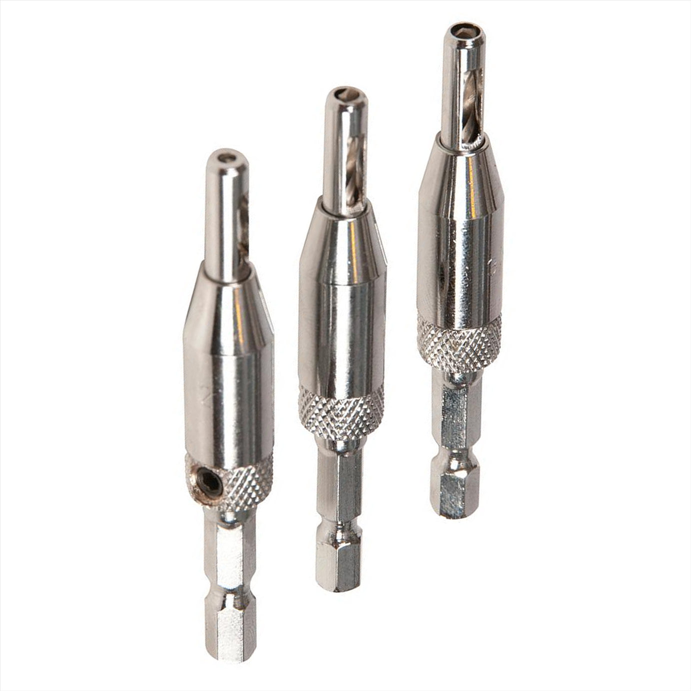 Hinge Drill Bit Set 3Pce Internal External Door Alignment Heavy Duty Tool