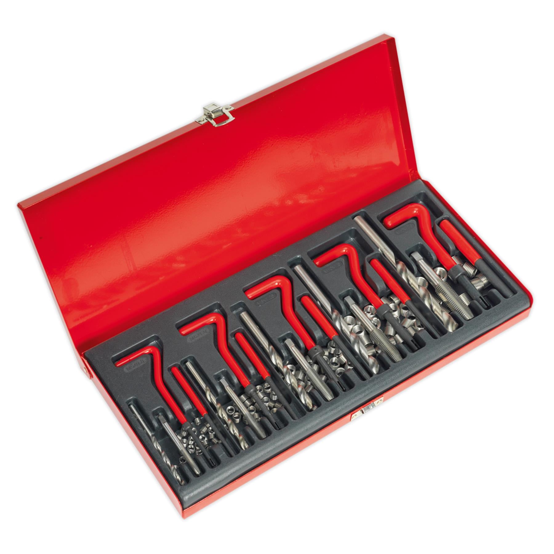 Sealey Thread Repair Master Kit Against Wear & Damage Metal Storage Case