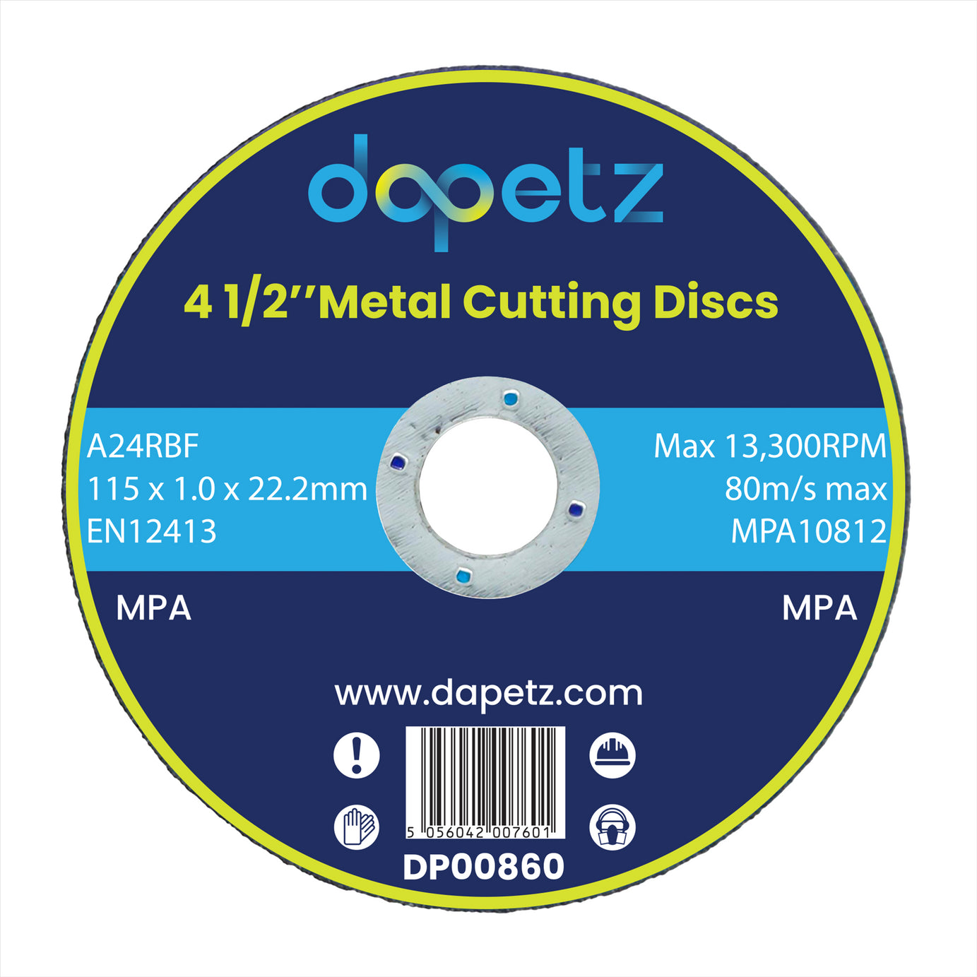 50 X Metal Cutting/Slitting Disc Ultra Thin 115Mm X 1.0Mm Fast Stainless