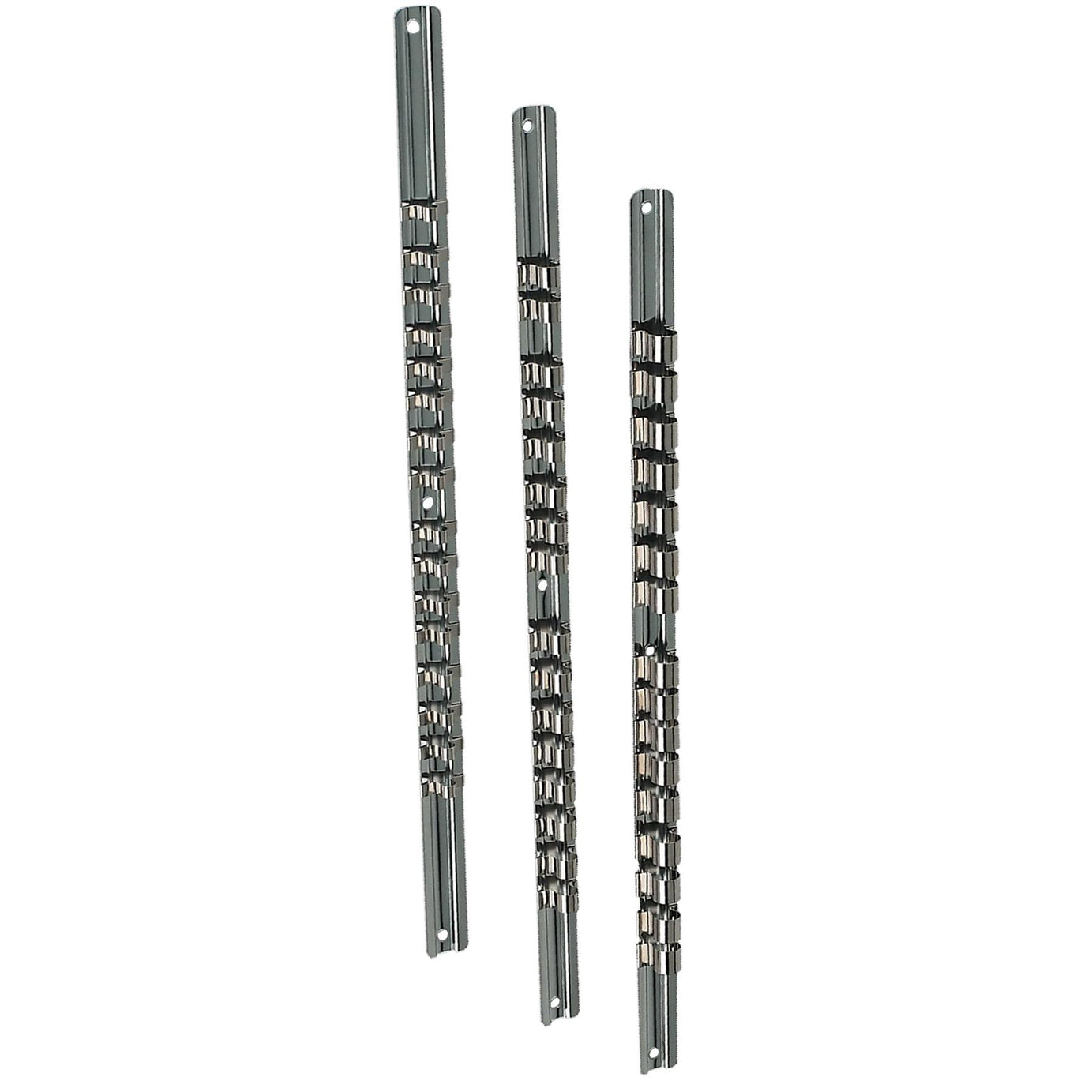 Sealey Socket Retaining Rail Set 3pc 1/4", 3/8" & 1/2"Sq Drive