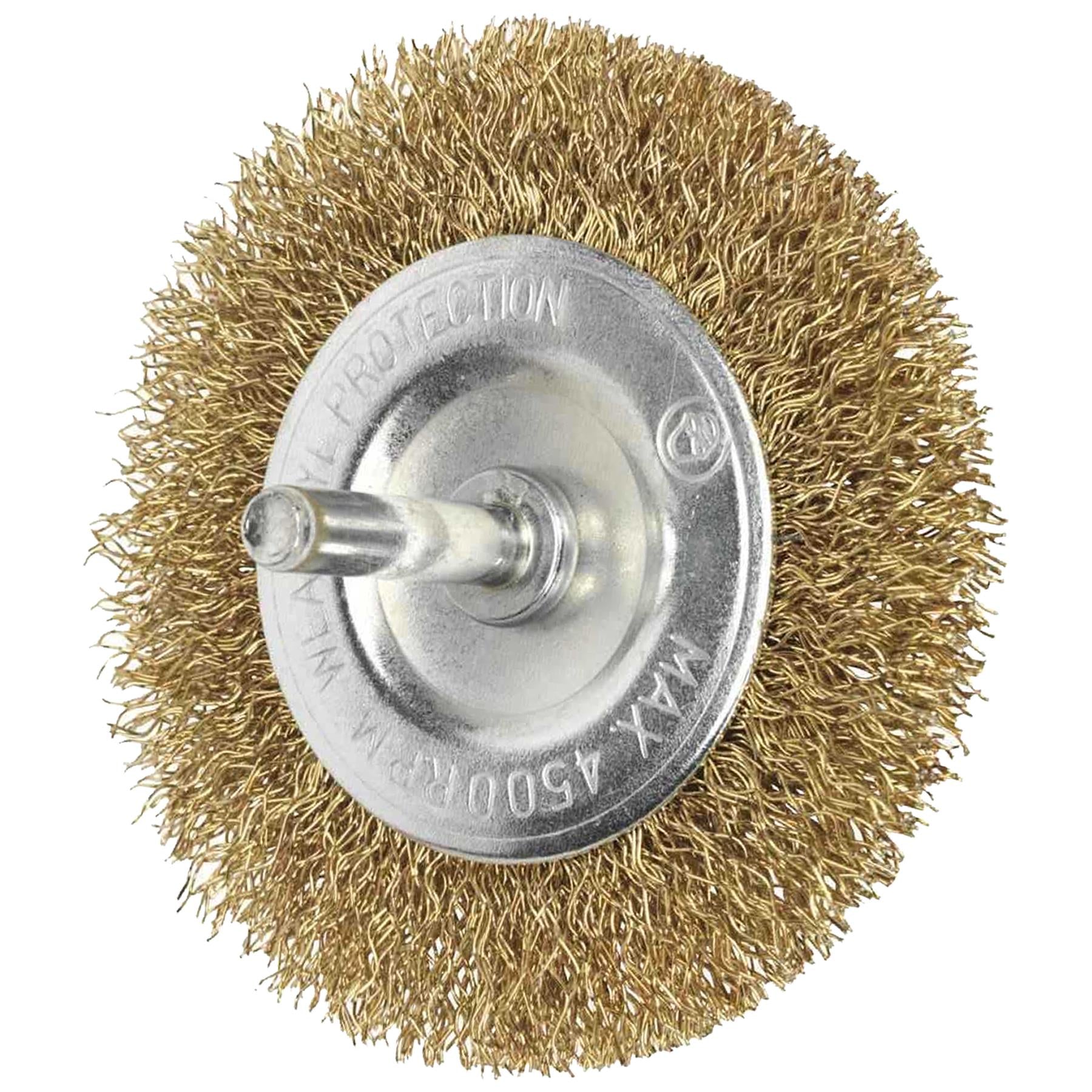 Sealey Flat Wire Brush 75mm with 6mm Shaft