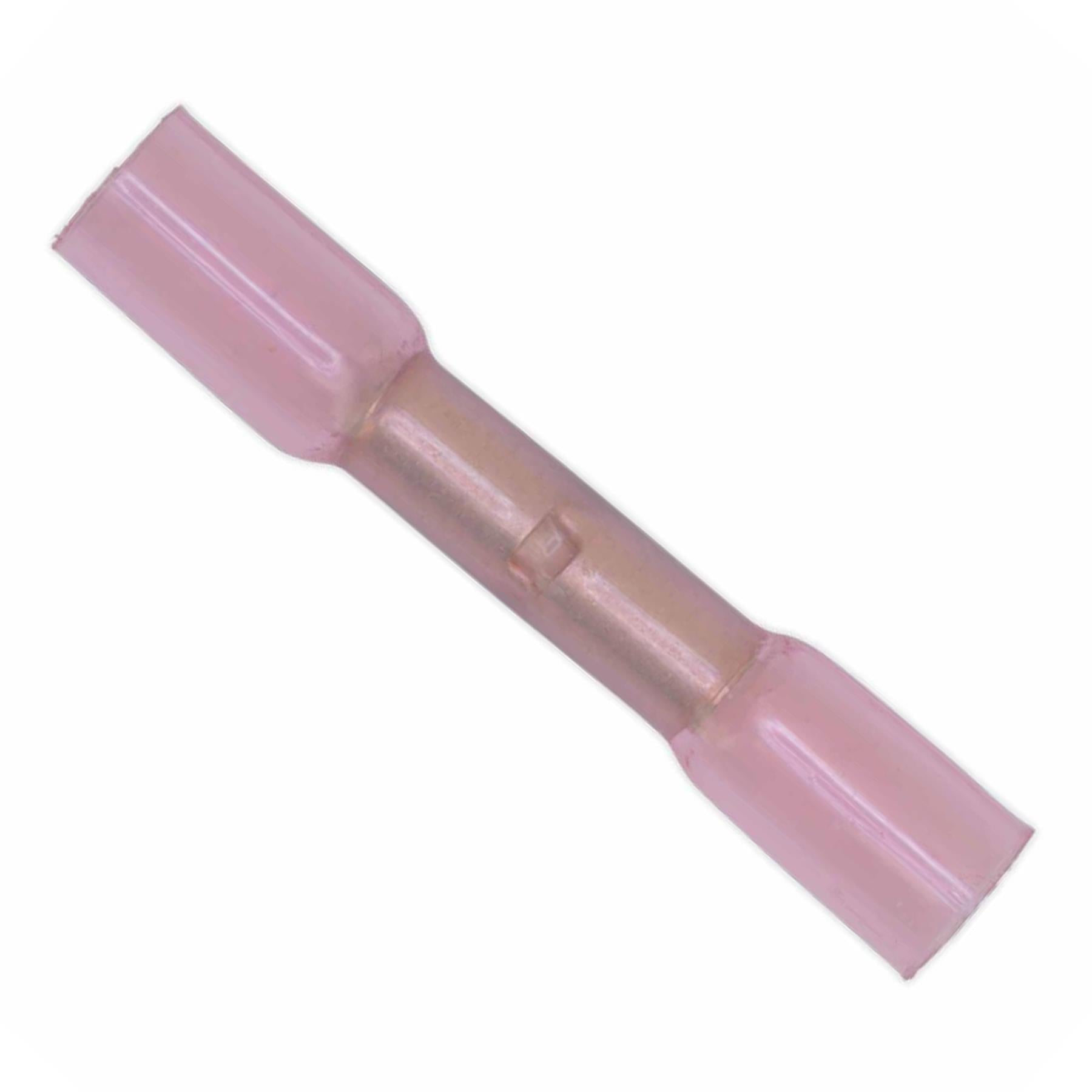 Sealey Heat Shrink Butt Connector Terminal 4.8mm Red Pack of 50