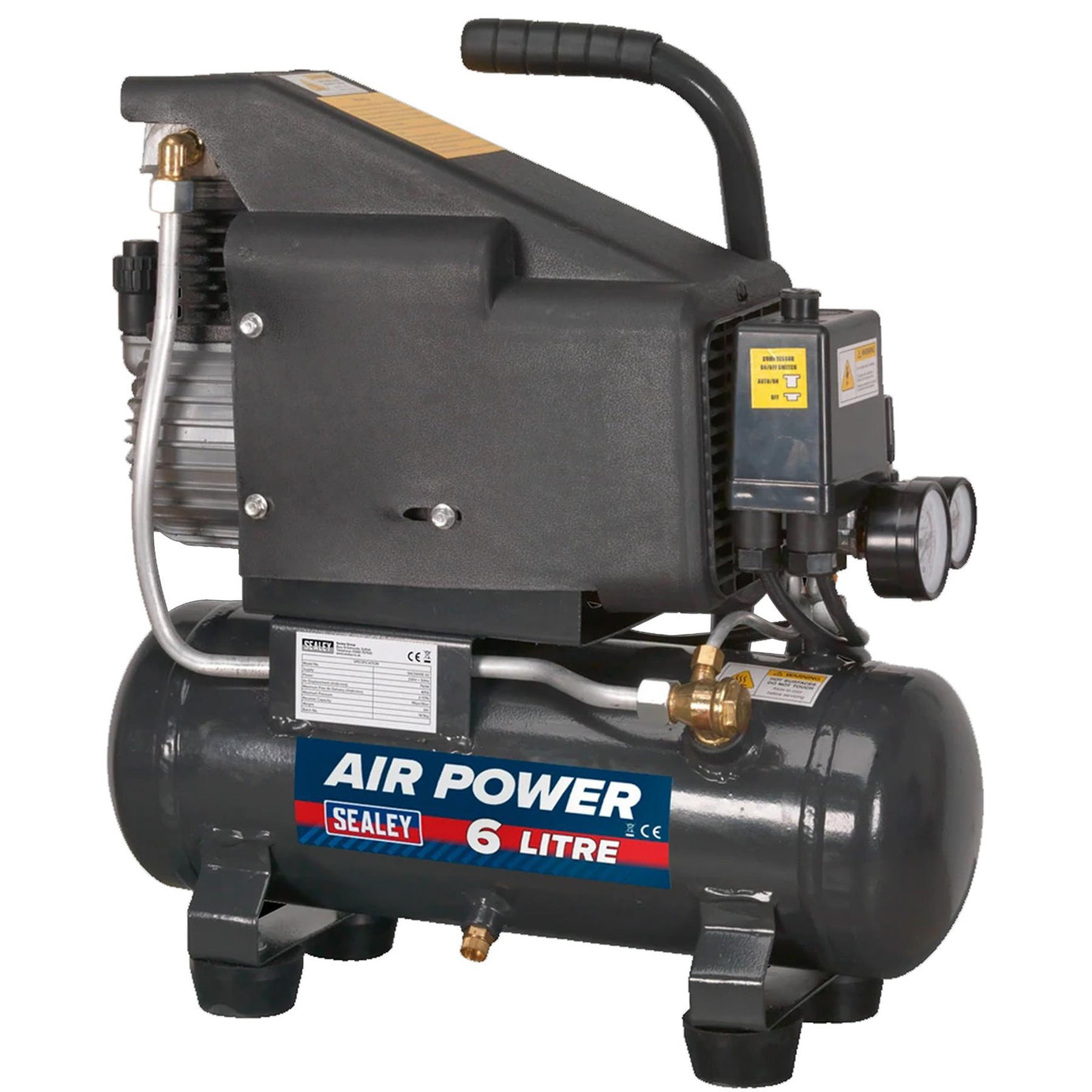 Sealey Air Compressor 6L Direct Drive 1hp