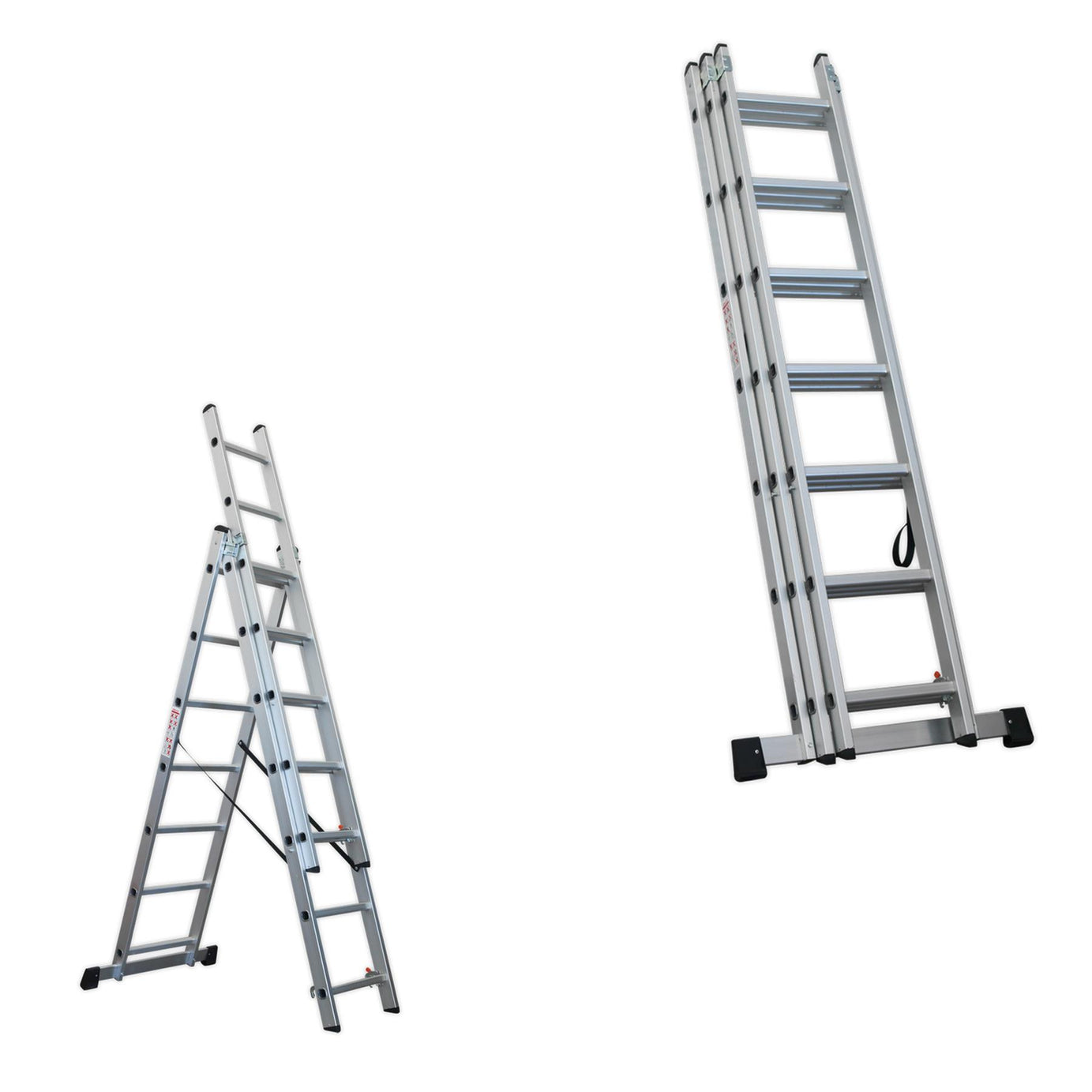Sealey Aluminium Extension Combination Ladder 3x7 EN 131