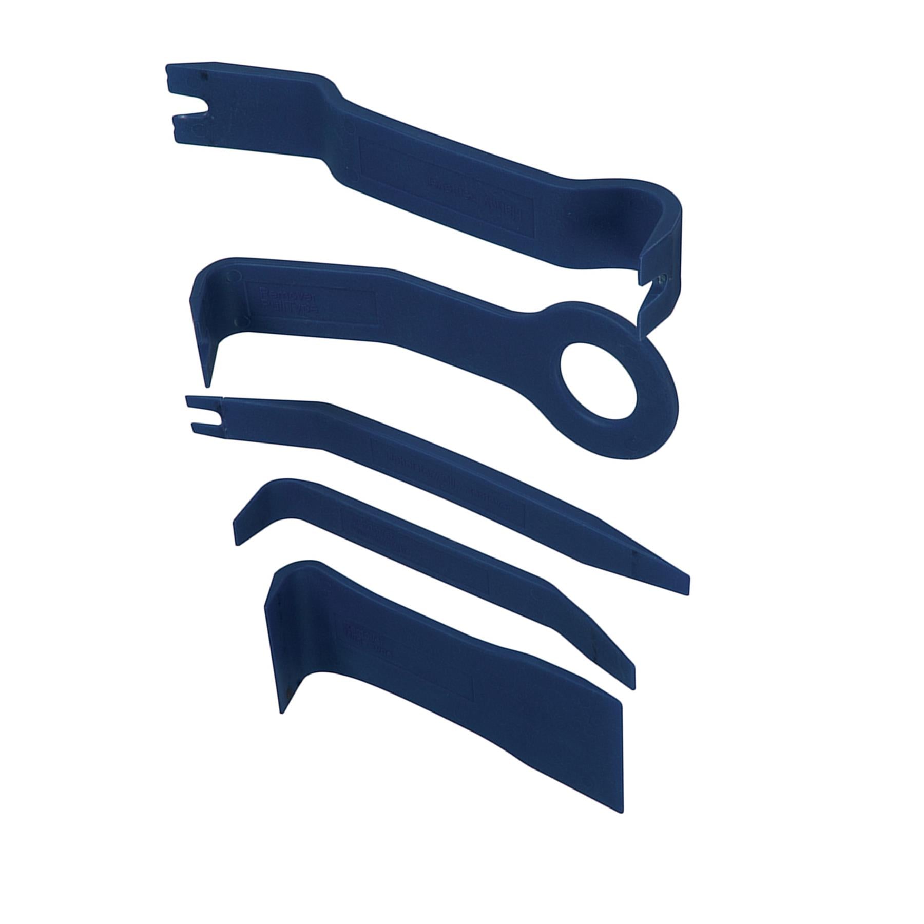 5Pce Car Trim Remover Set For Removal Of Upholstery, Clips, Trims & Mouldings