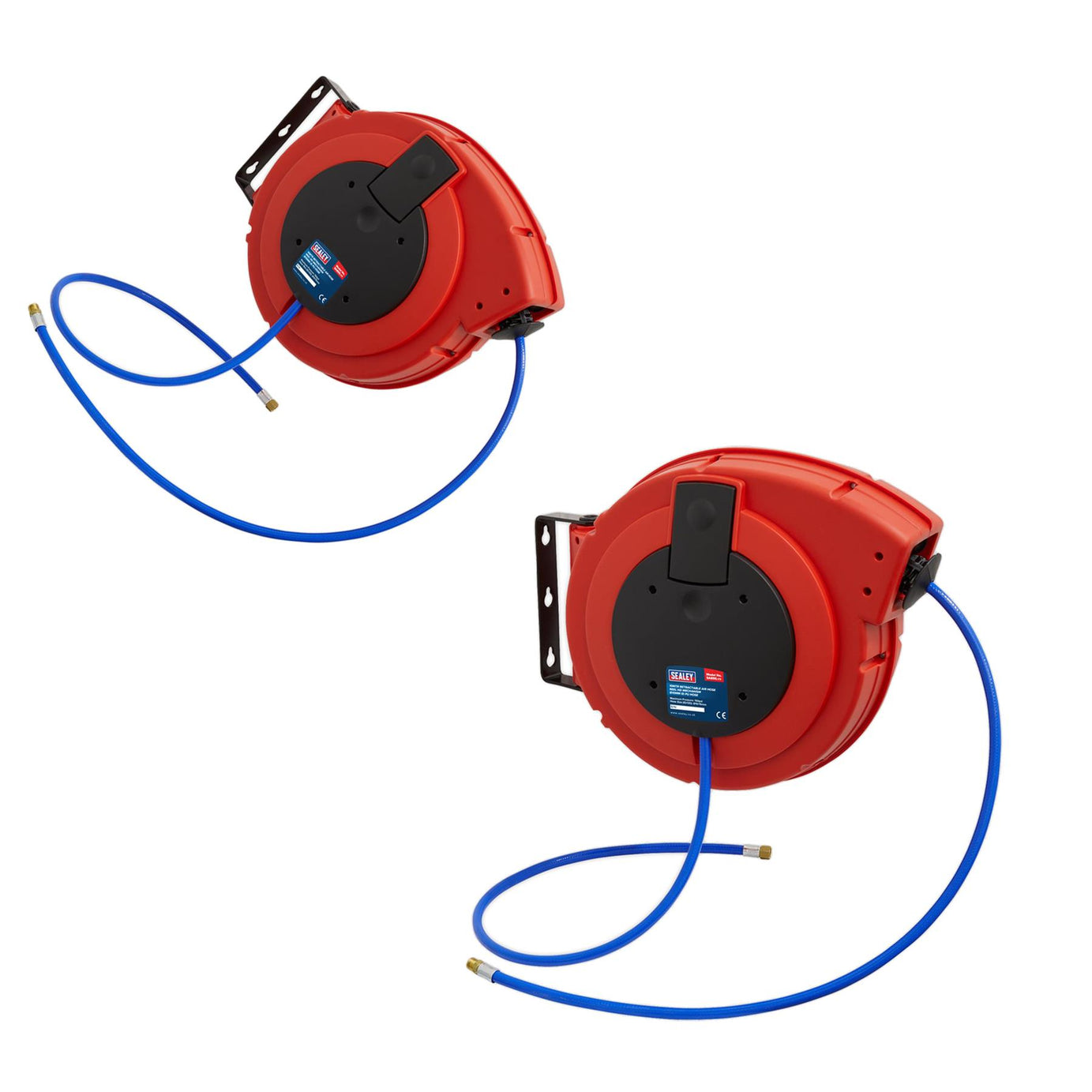 Sealey Retractable Air Hose Reel HD Mechanism 10m x 10mm PU Hose