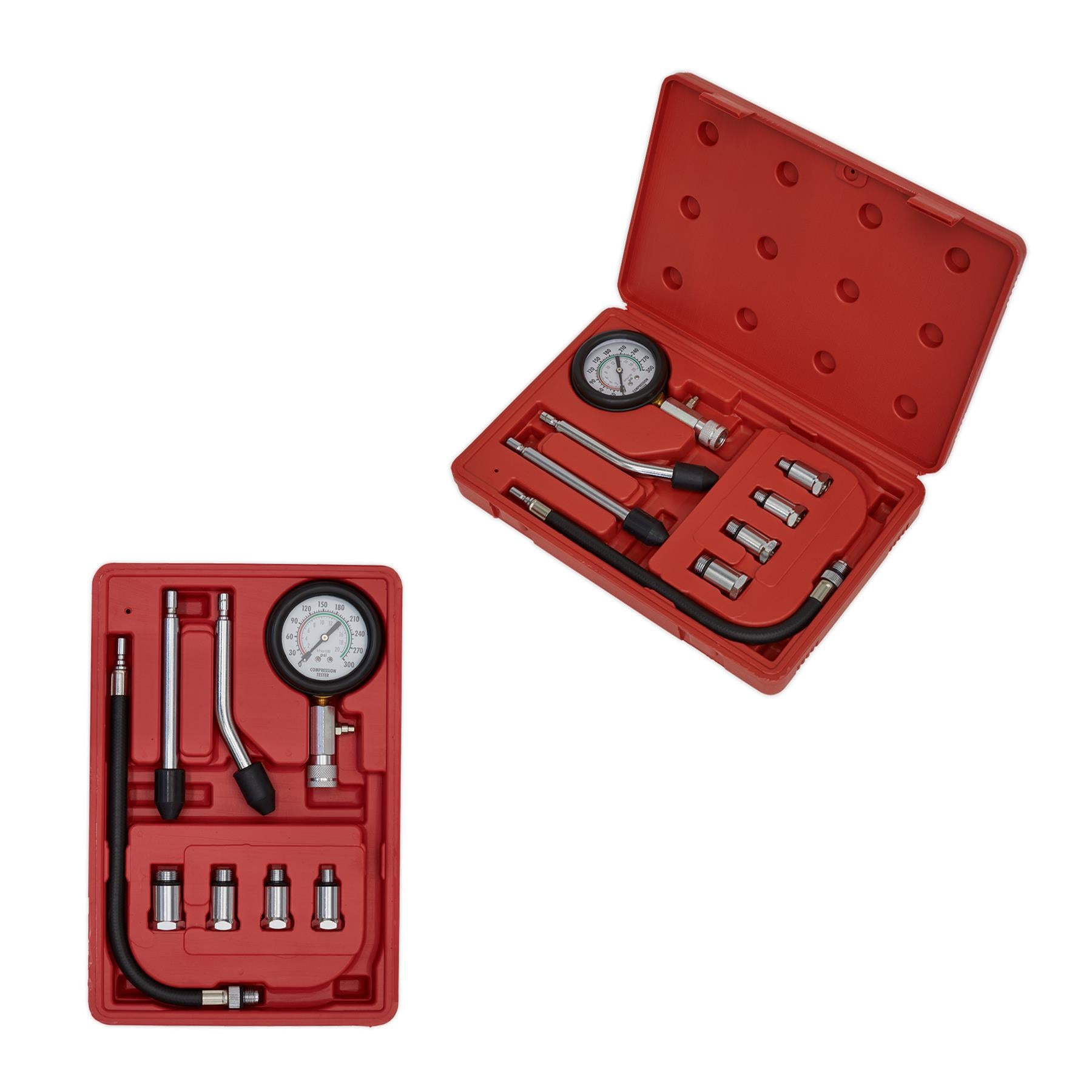Sealey Petrol Engine Compression Test Kit 8pc