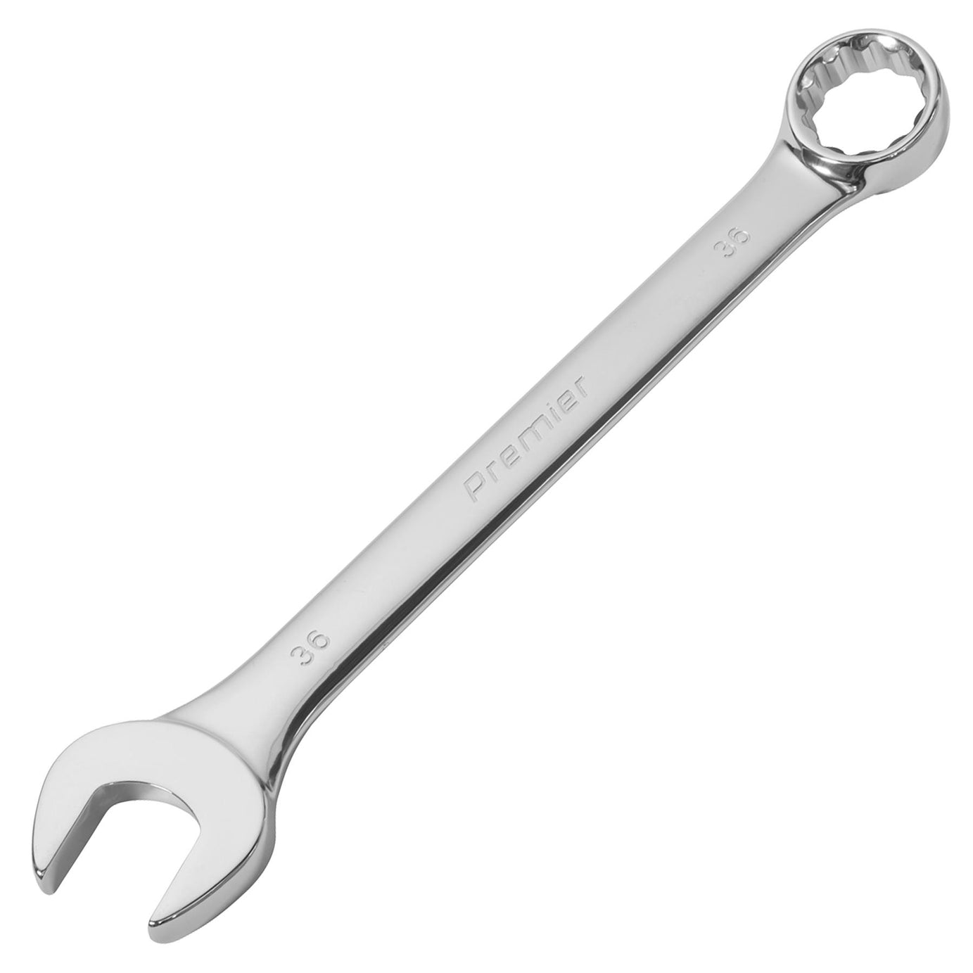 Sealey 36mm Super Jumbo Combination Spanner, Hard/Durable, Chrome Vanadium Steel