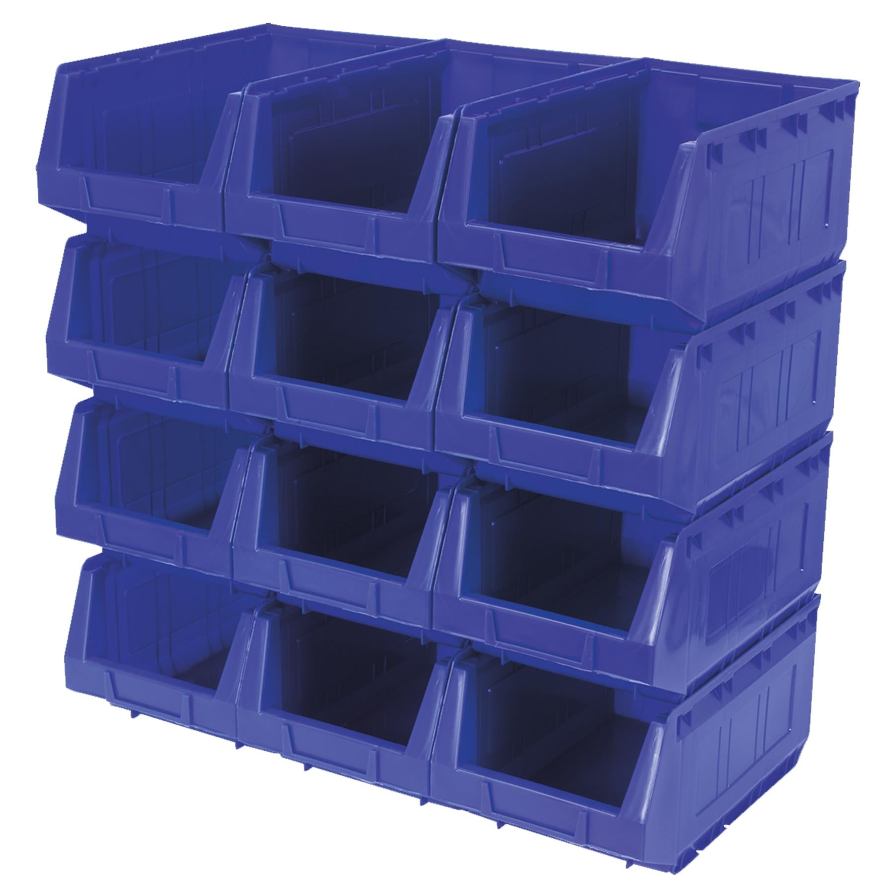 Sealey Plastic Storage Bin 210 x 355 x 165mm - Blue Pack of 12