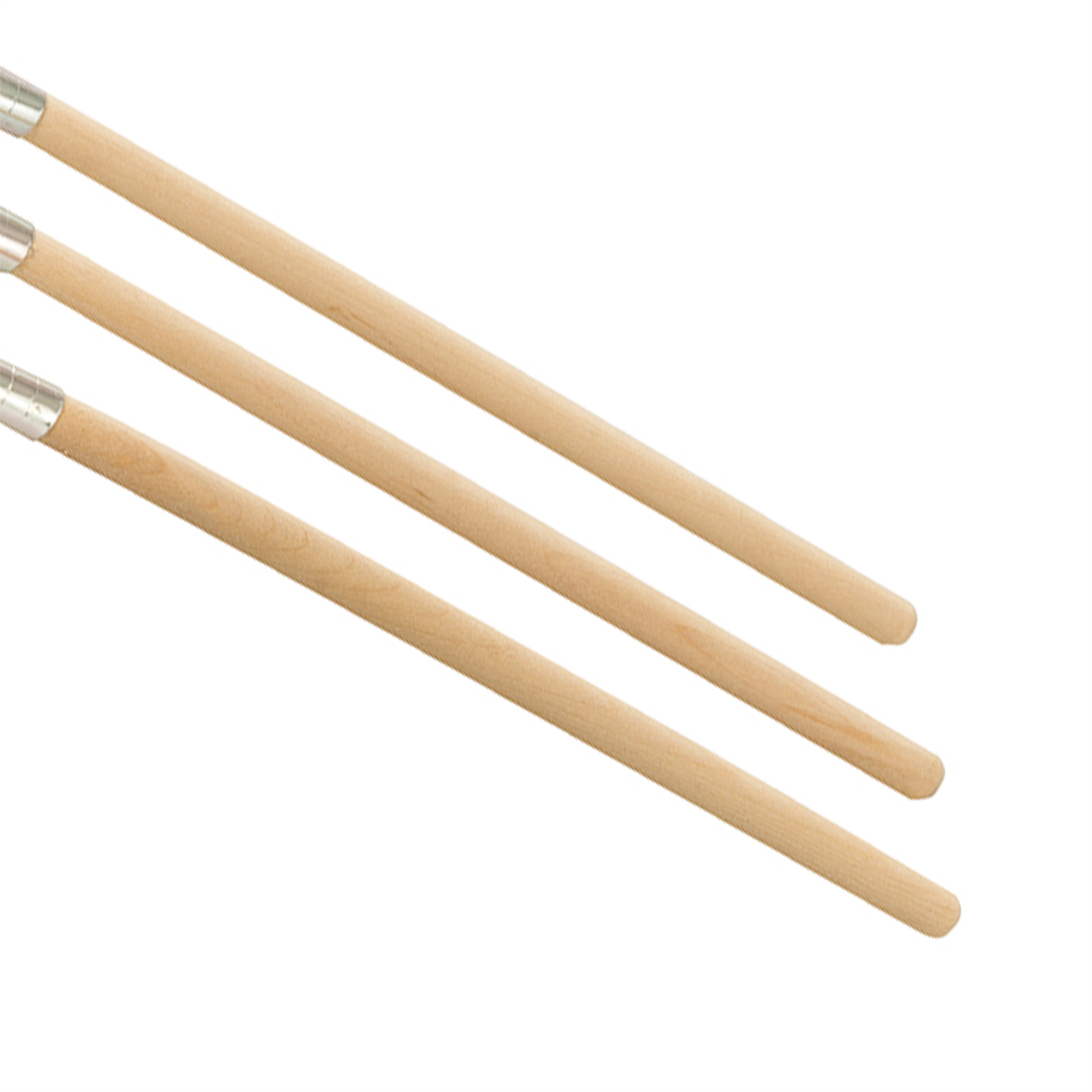 Flux Brushes Durable Aluminium Ferrules 25Pk Sanded 200mm Wooden Handle