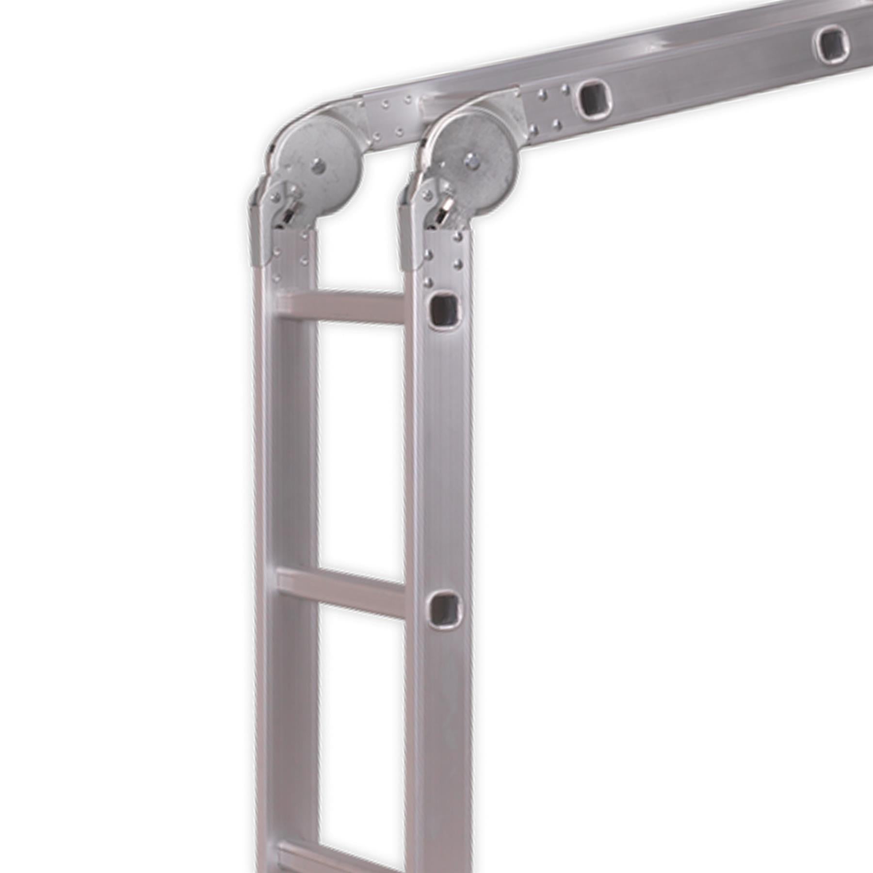 Sealey Aluminium Folding Platform Ladder 4-Way EN 131