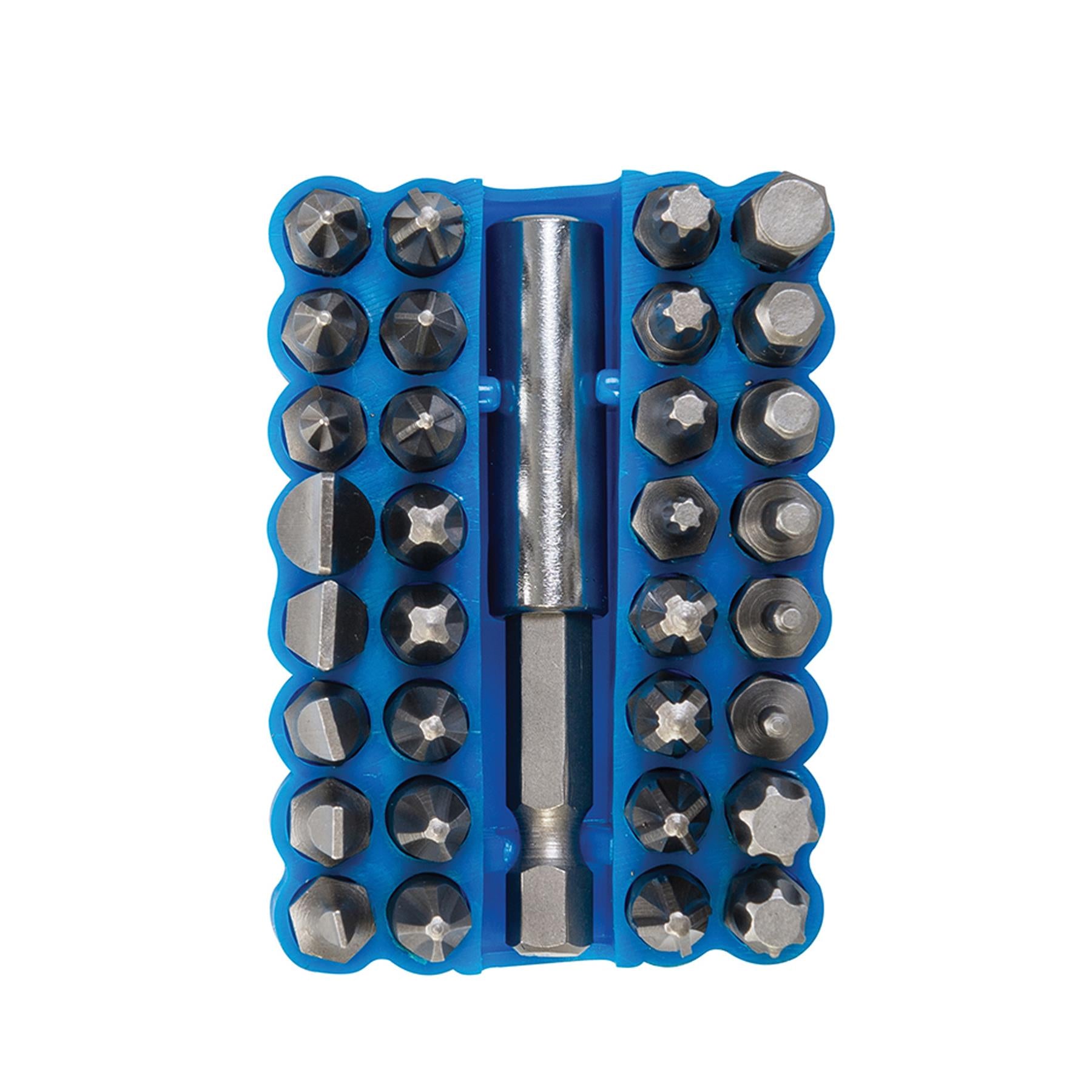 33 Pce Screwdriver Bit Set 25mm Chrome Vanadium Steel Slotted 3, 4, 5, 6, & 7mm