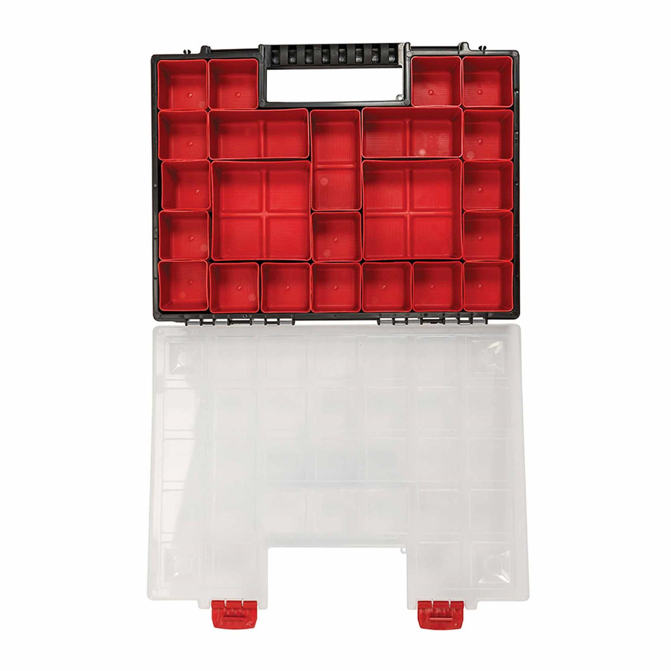 Small Parts Screw Tool Storage Organiser 21 Compartment Stackable Box