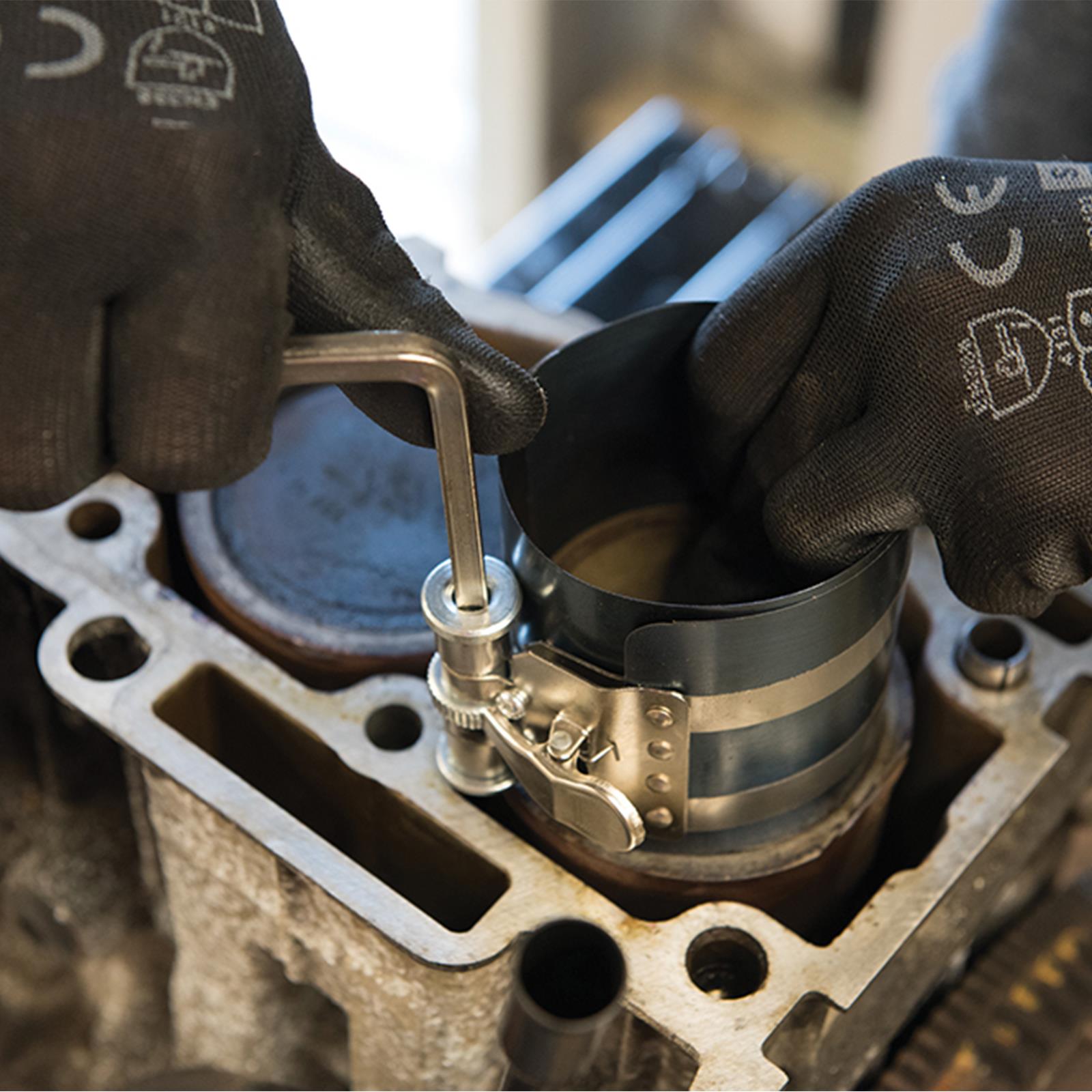 Piston Ring Compressor - 54 - 127 X 75mm - Includes Steel Adjusting Key