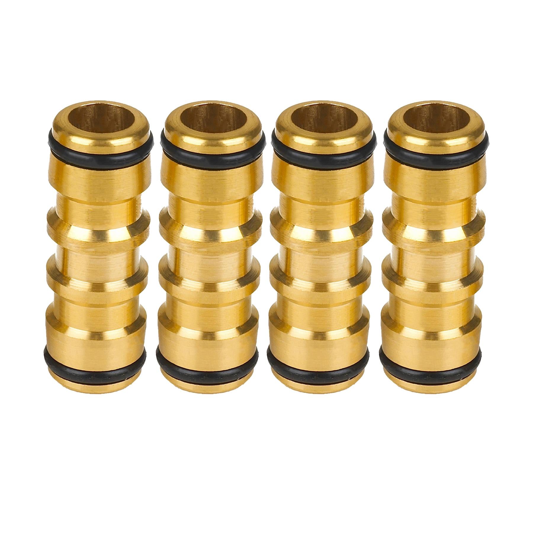 4x Solid 1/2" Brass Quick Connect